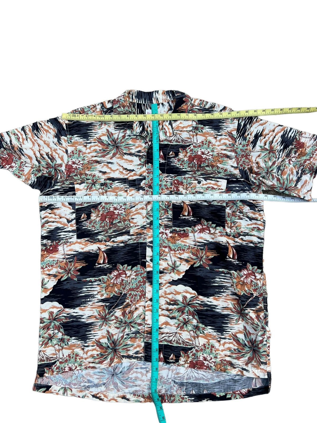 Other Japan Brand Papas Double Pocket Rayon Baggy Hawaiian Shirt Size US L / EU 52-54 / 3 - 3 Thumbnail