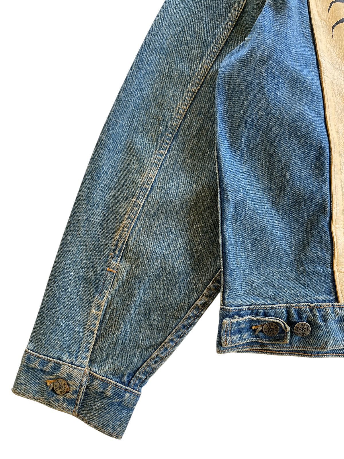Vintage 1980s Cowboy Code Dirty Denim Jacket Size US L / EU 52-54 / 3 - 21 Thumbnail