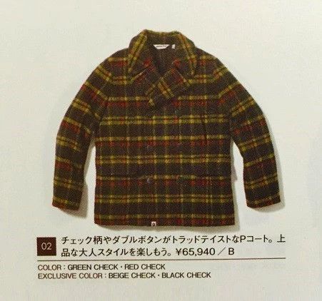 Bape BAPE CHECK Wool Double-Breasted Overcoat M New Size US M / EU 48-50 / 2 - 9 Thumbnail