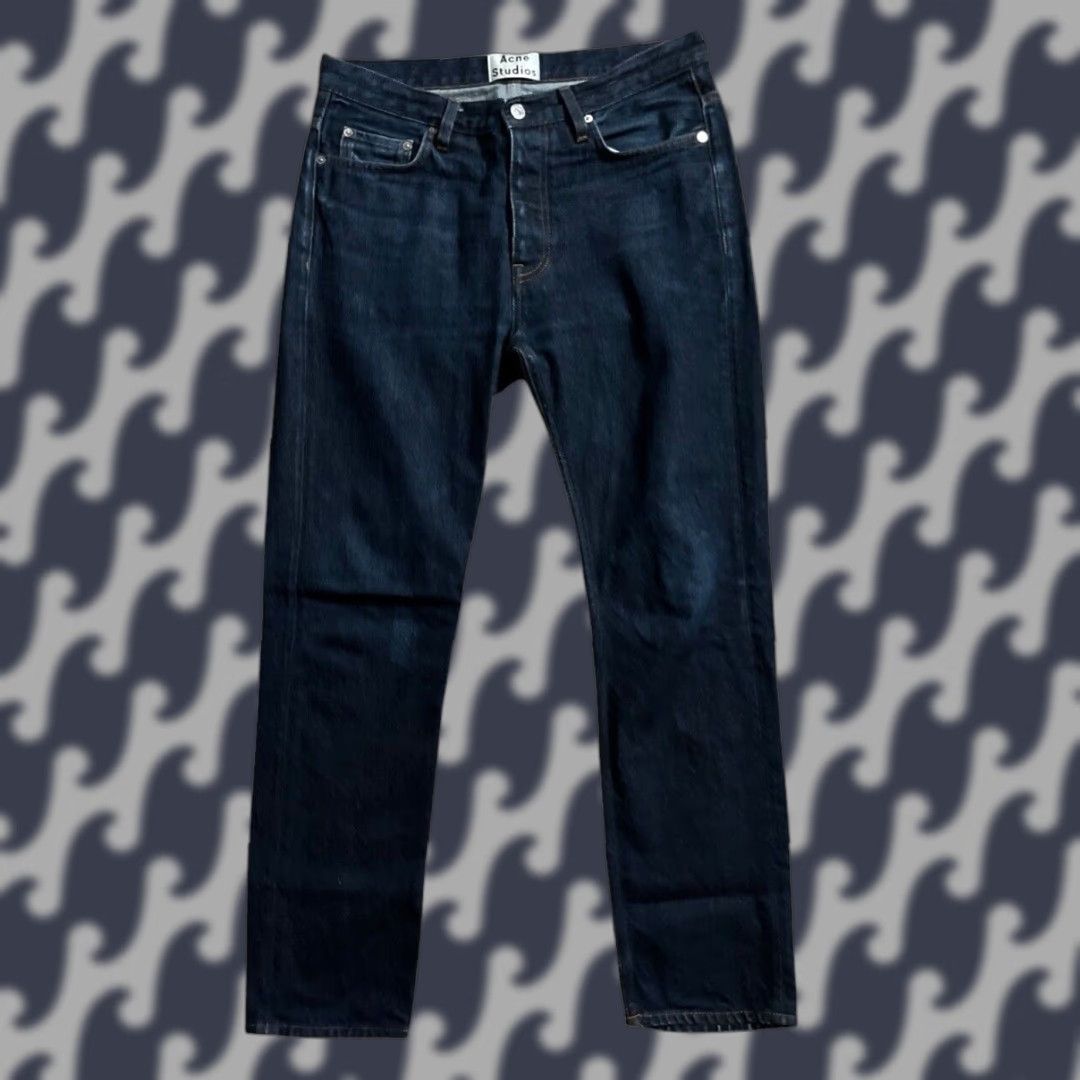 Acne Studios Slim Straight Jeans 30x29 Blue Denim Men's Comfort
