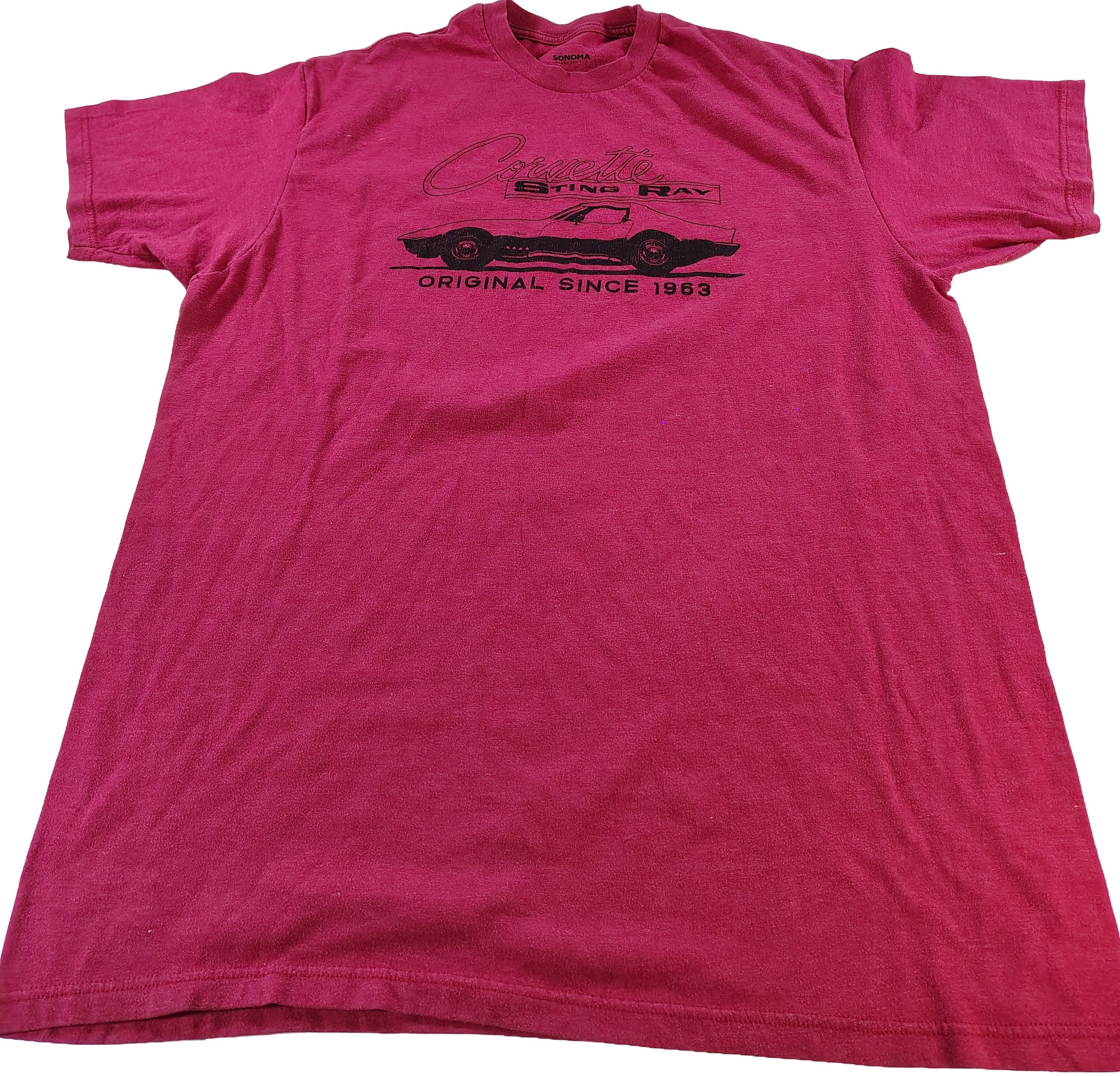 Sonoma Men's Red XL GM Sonoma Corvette Stingray Graphic T-Shirt Size US XL / EU 56 / 4 - 1 Thumbnail