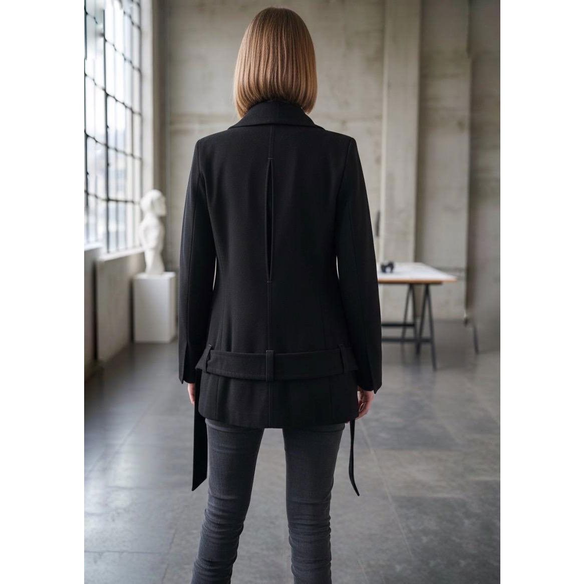 Cop Copine The Cop Copine Wool Big Button Belted Coat Size M / US 6-8 / IT 42-44 - 3 Thumbnail