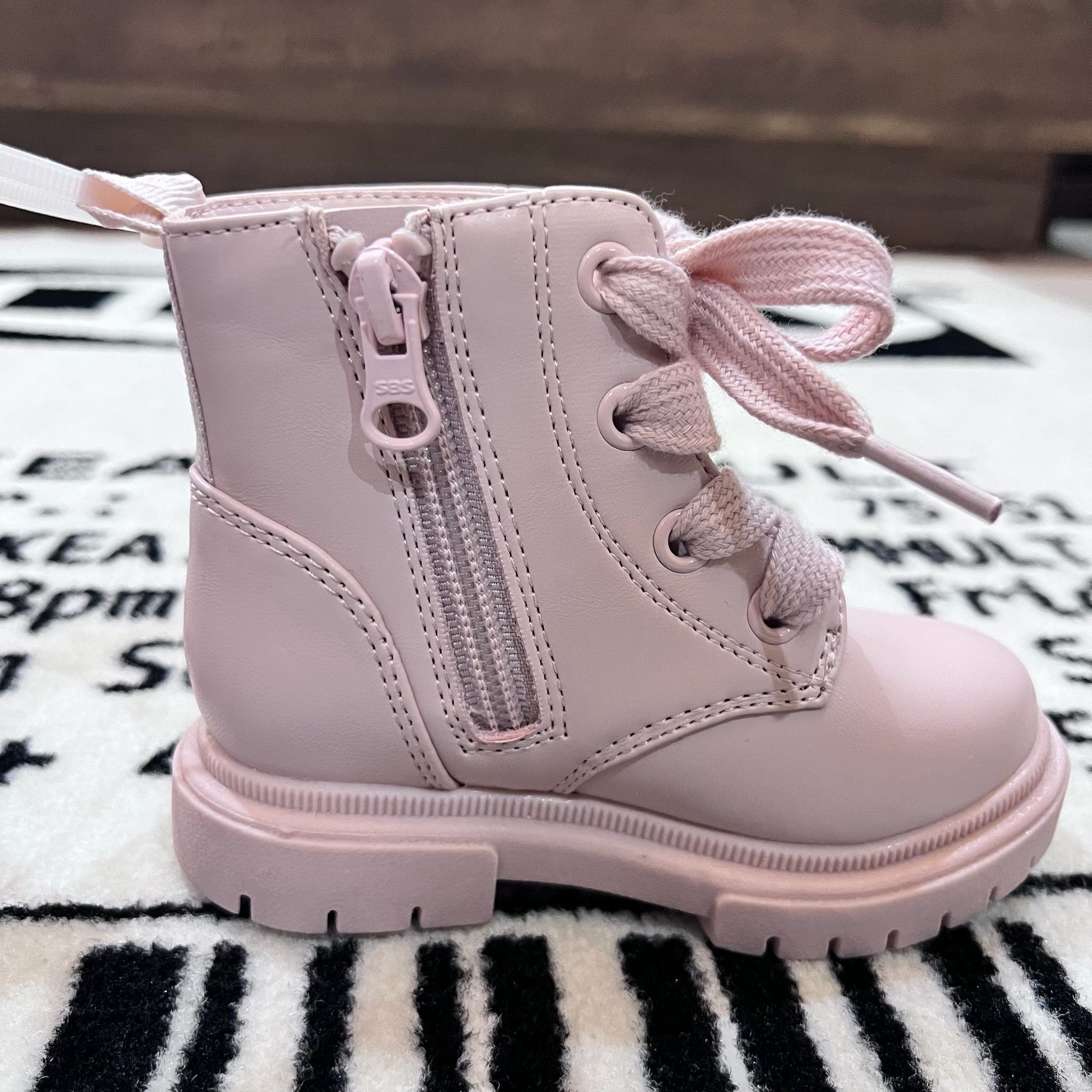 Other Cat & Jack Studded Pearl Amaya Lace Up Combat Winter Boots Size US 6 / IT 36 - 7 Thumbnail
