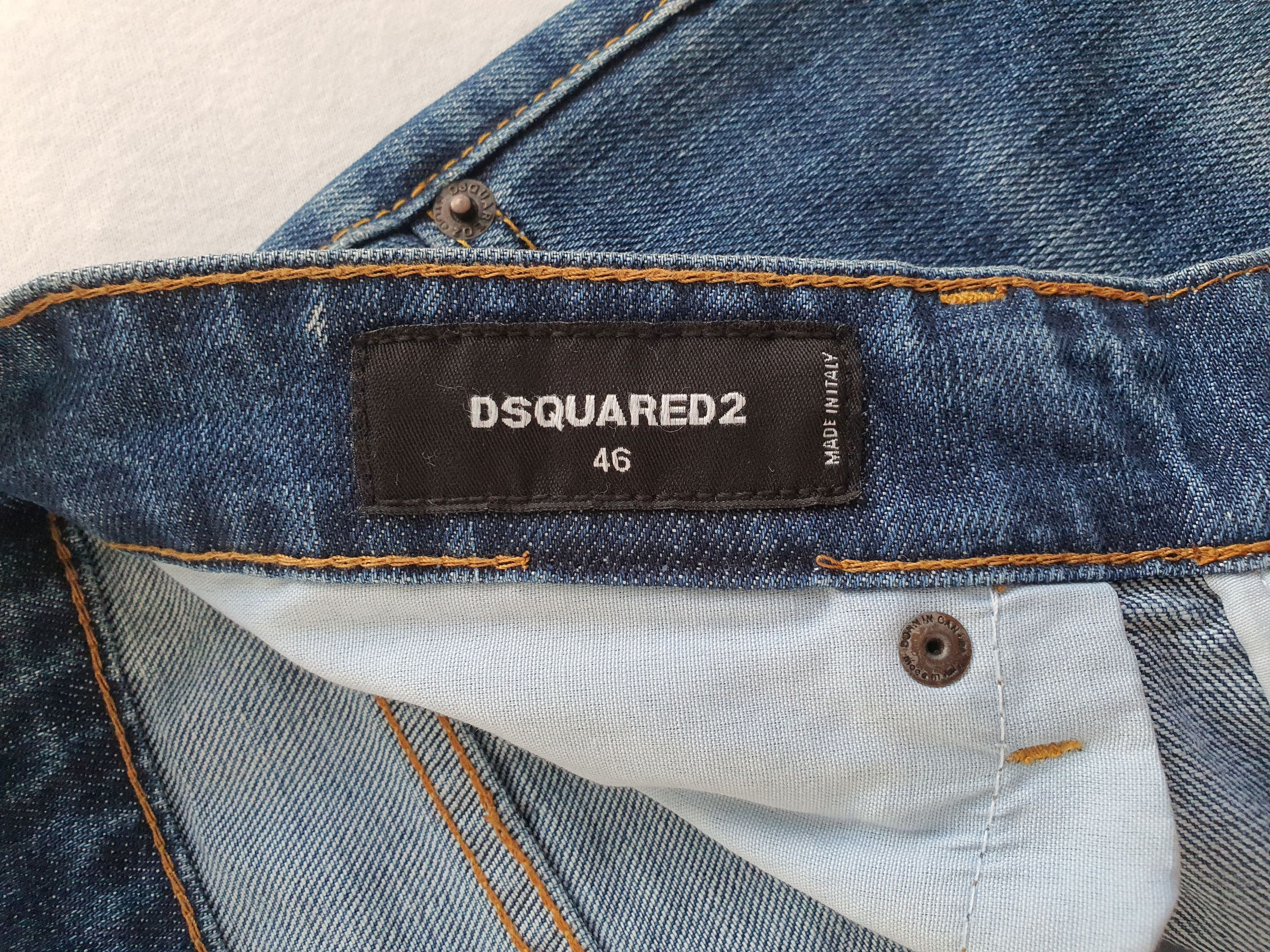Dsquared2 Heavily Distressed Patchwork Paint Splatter Denim Jeans Size US 30 / EU 46 - 6 Thumbnail