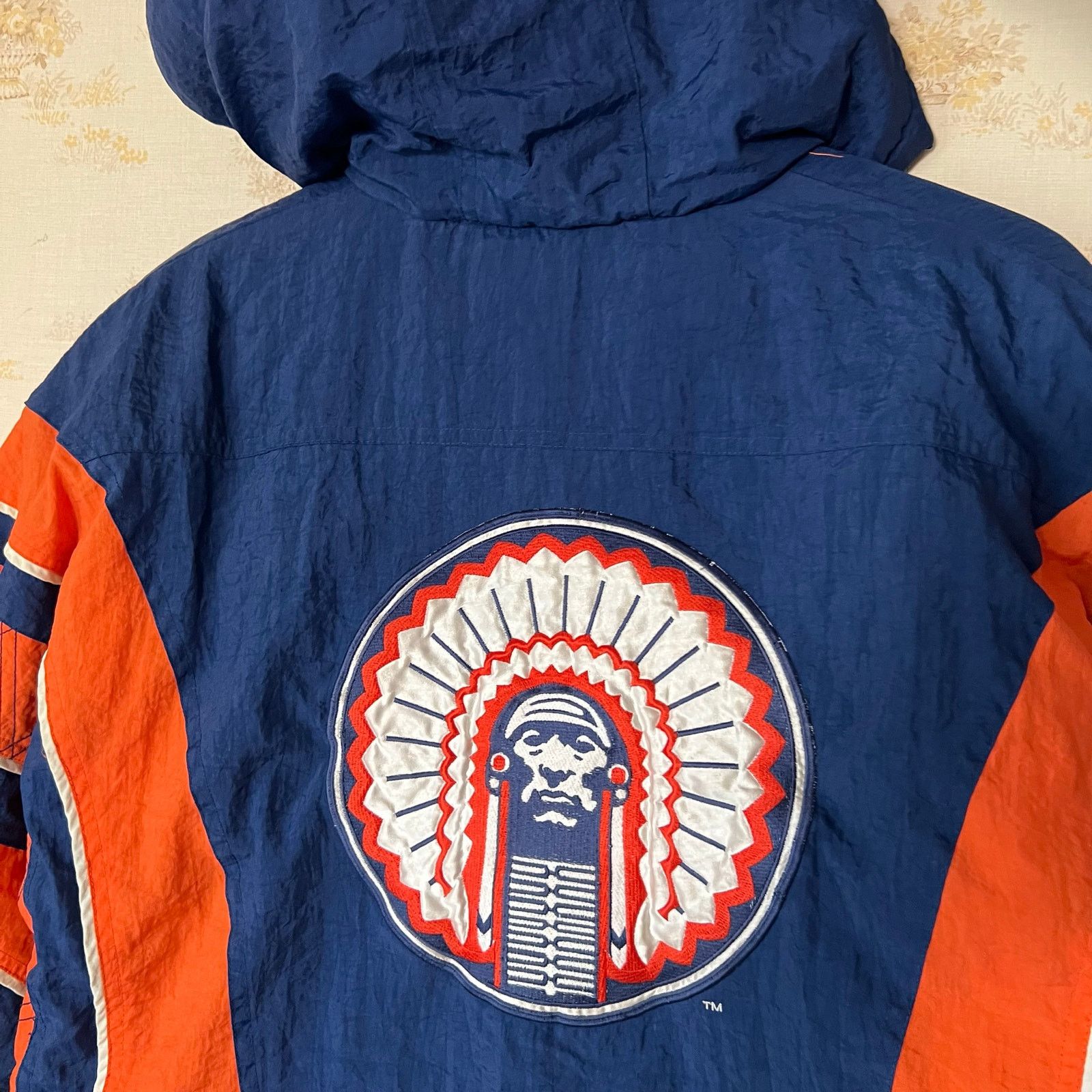 Starter 1990s Starter Illinois Fighting Illini Jacket | Large Size US L / EU 52-54 / 3 - 14 Thumbnail