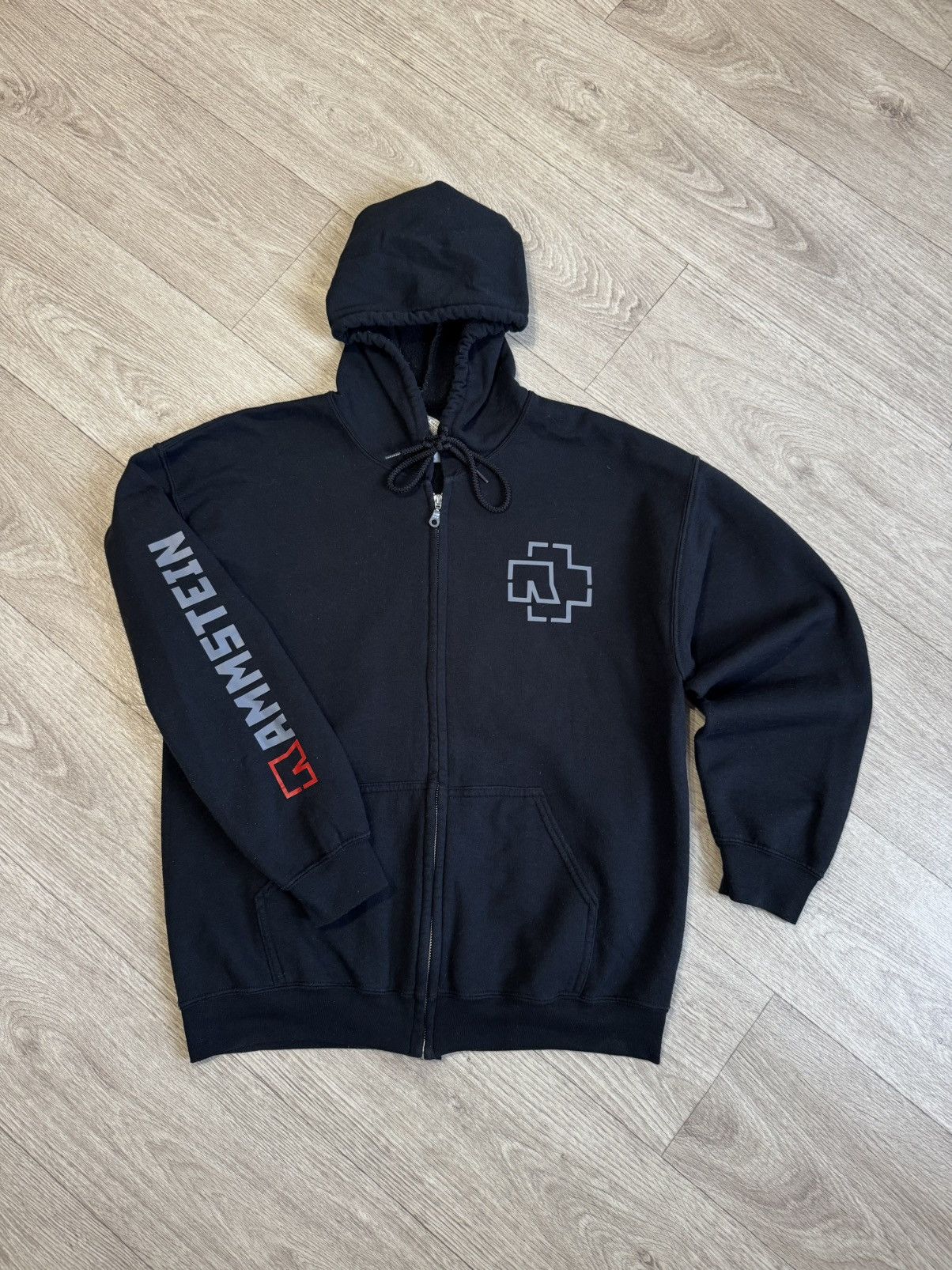Band Tees 🔷Vintage Rammstein Zip Hoodie 2000s🔷 Size US L / EU 52-54 / 3 - 1 Thumbnail