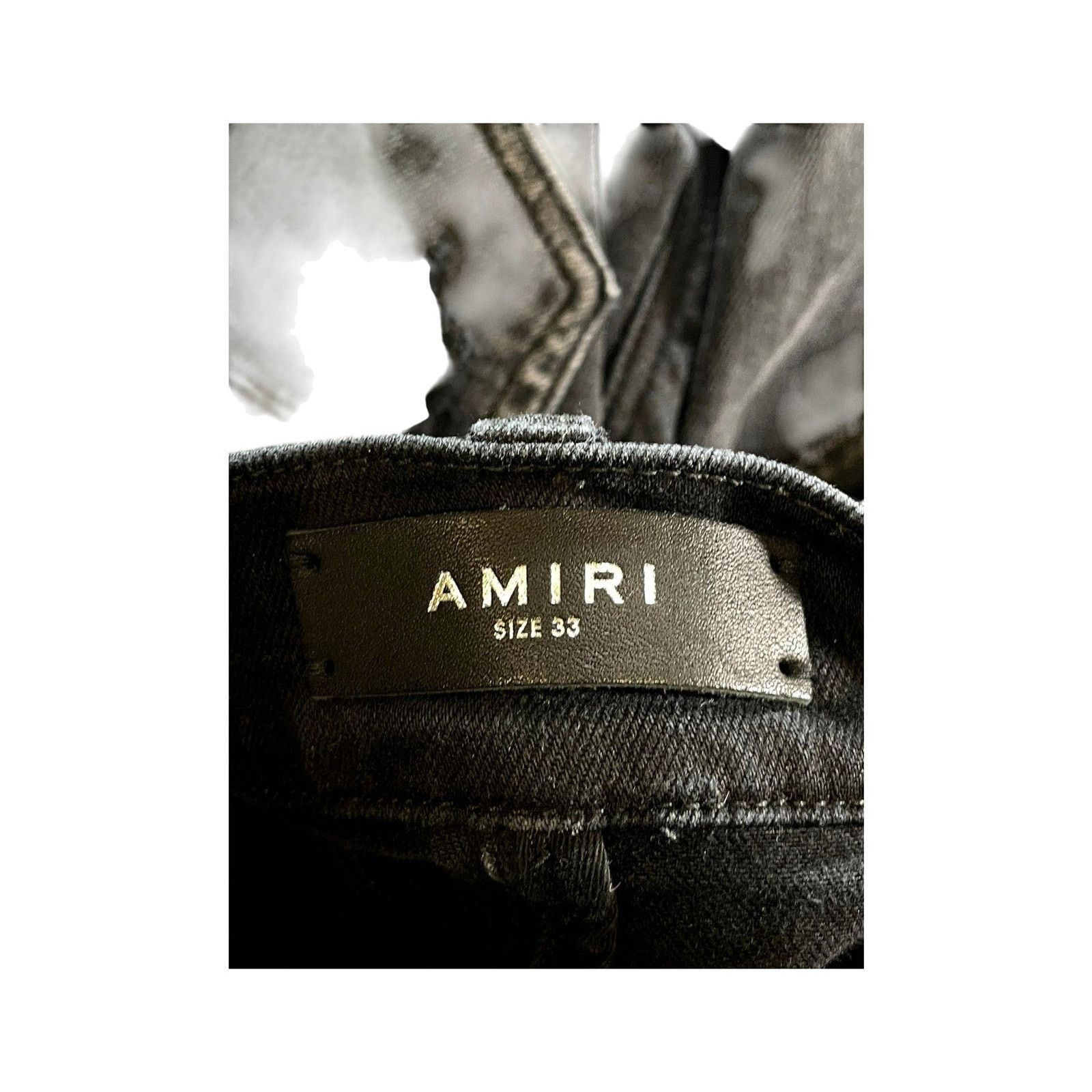 Amiri Amiri "Hibiscus" Black Jeans Size US 33 - 4 Thumbnail