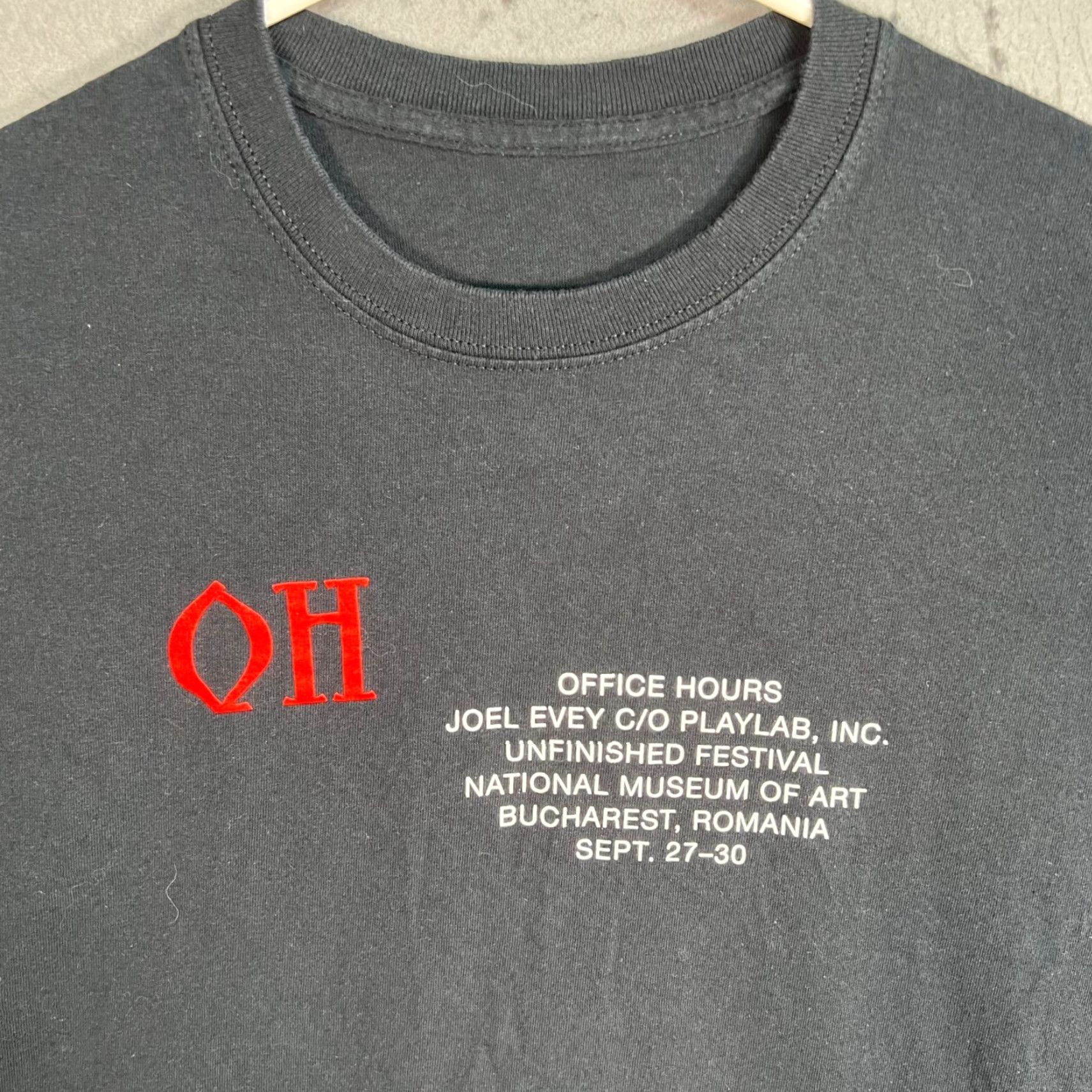 Vintage VINTAGE Unbranded T-Shirt Office Hours Art Black Adult Medium Mens Crew Neck Short Sleeve Size US L / EU 52-54 / 3 - 3 Thumbnail