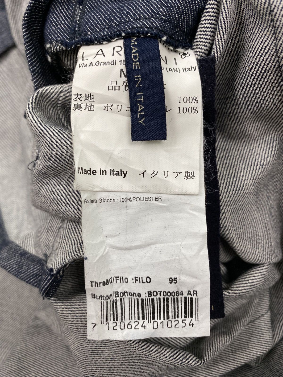 Lardini Lardini Double Breasted Denim Jacket Size US XS / EU 42 / 0 - 12 Thumbnail