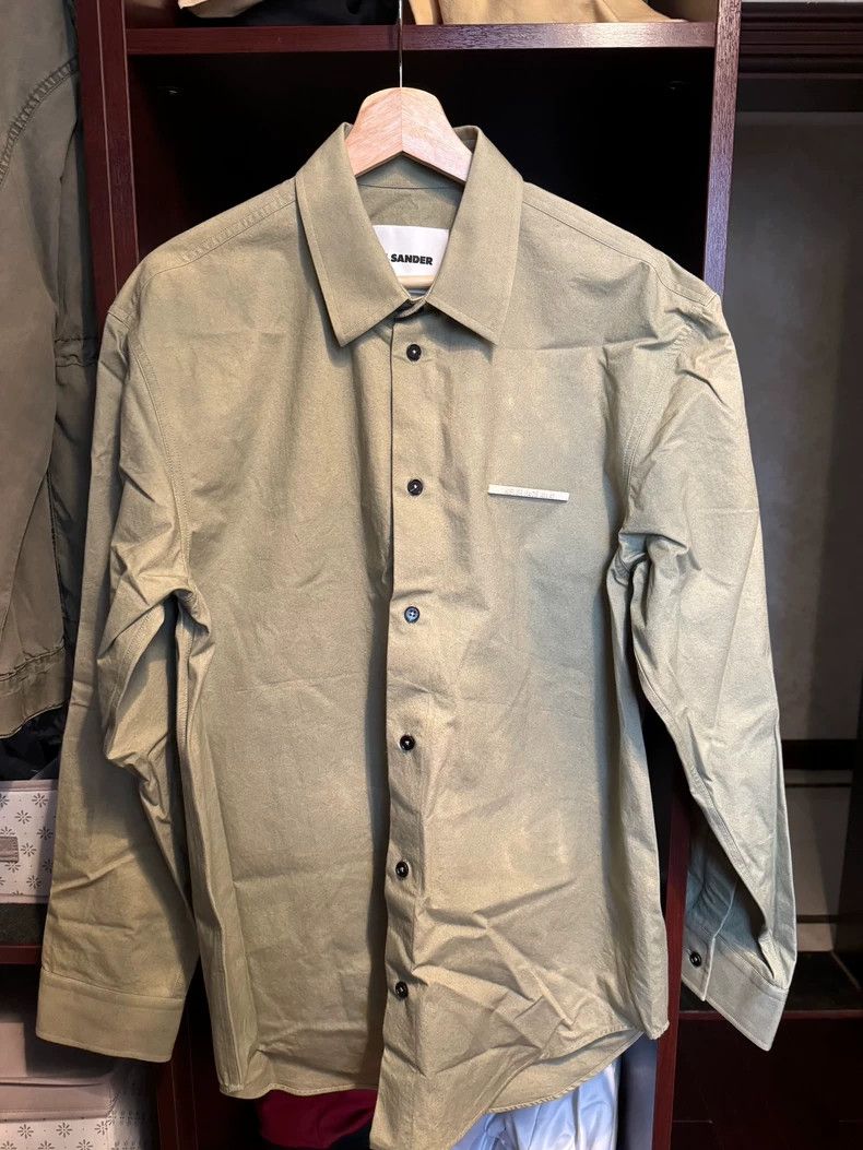 Jil Sander Jil Sander Minimalist Light Green Iron Label Shirt Size M / US 6-8 / IT 42-44 - 1 Thumbnail