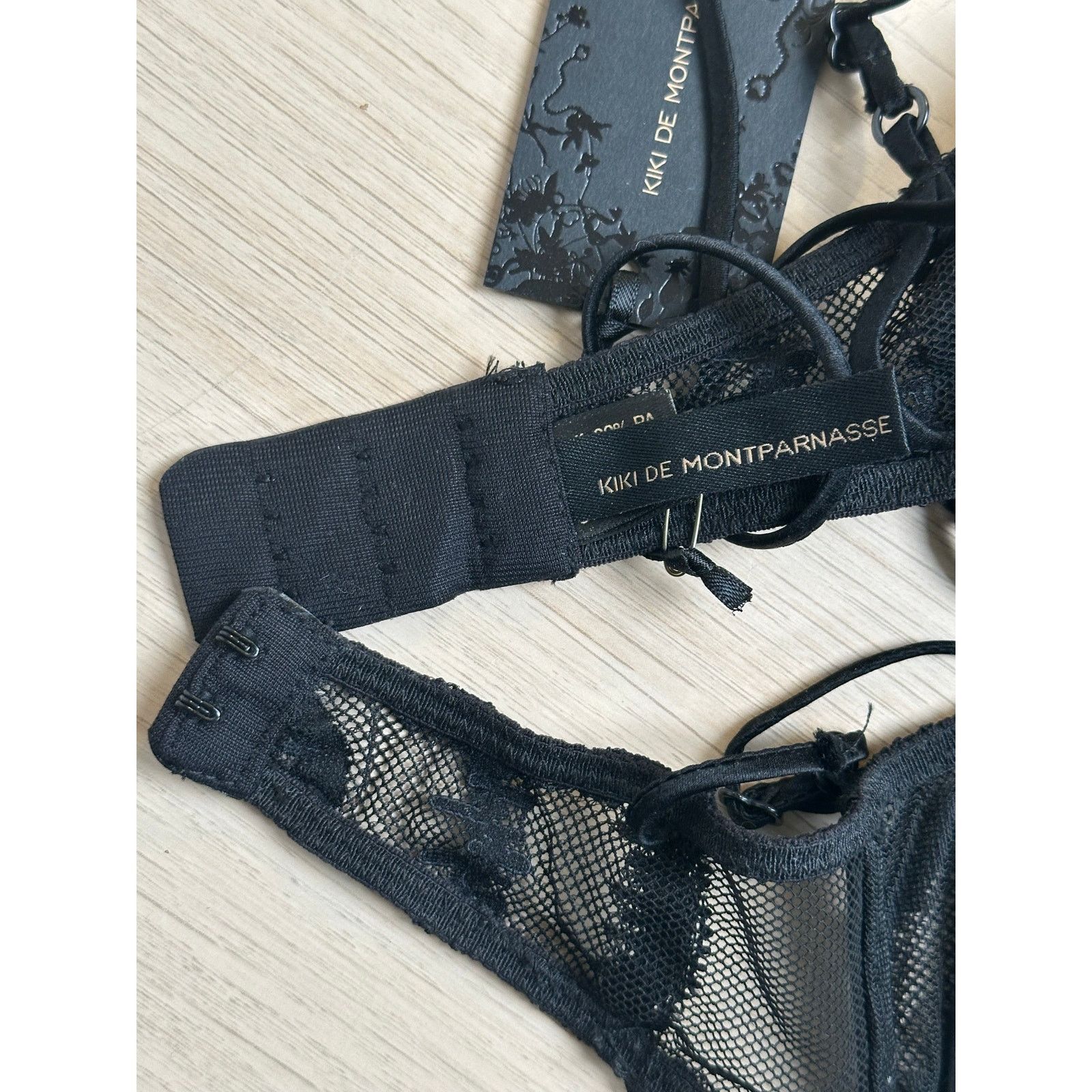 KIKI DE MONTPARNASSE Black Kiki de Montparnasse Bra - Size 32C - NEW Size ONE SIZE - 2 Thumbnail