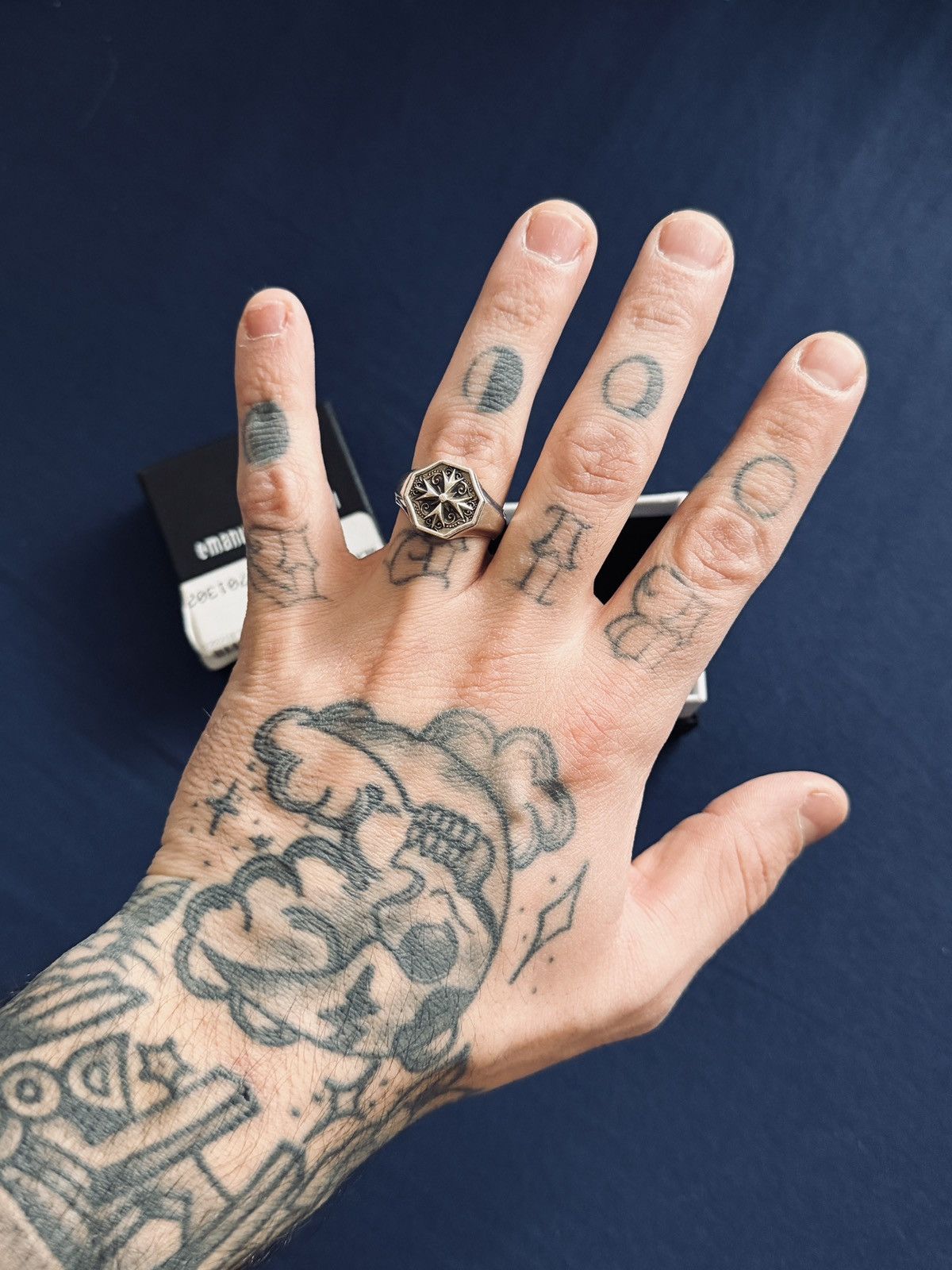 Emanuele Bicocchi Emanuele Bicocchi Chrome Hearts Esque Ring Size ONE SIZE - 2 Thumbnail
