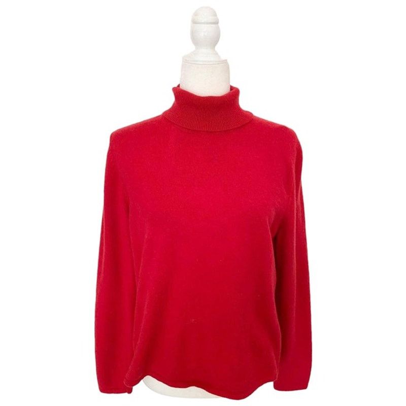 Other Amie Drew Red Turtleneck Sweater size L Cashmere and Wool Size L / US 10 / IT 46 - 1 Thumbnail