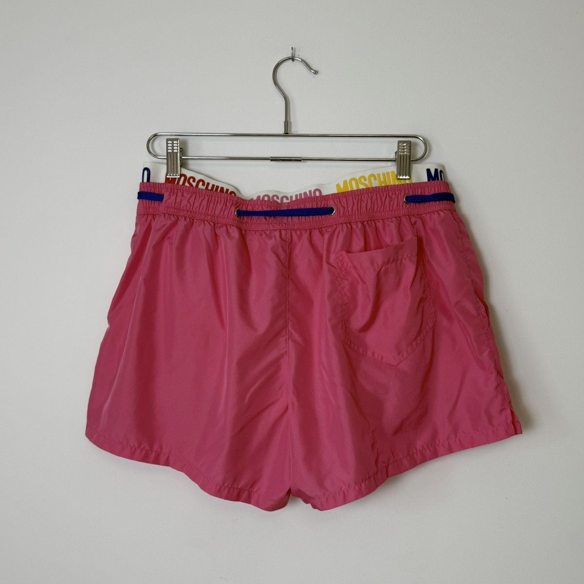 Moschino Moschino Swim Multicolor Logo Nylon Shorts Pink Size US 32 / EU 48 - 5 Thumbnail