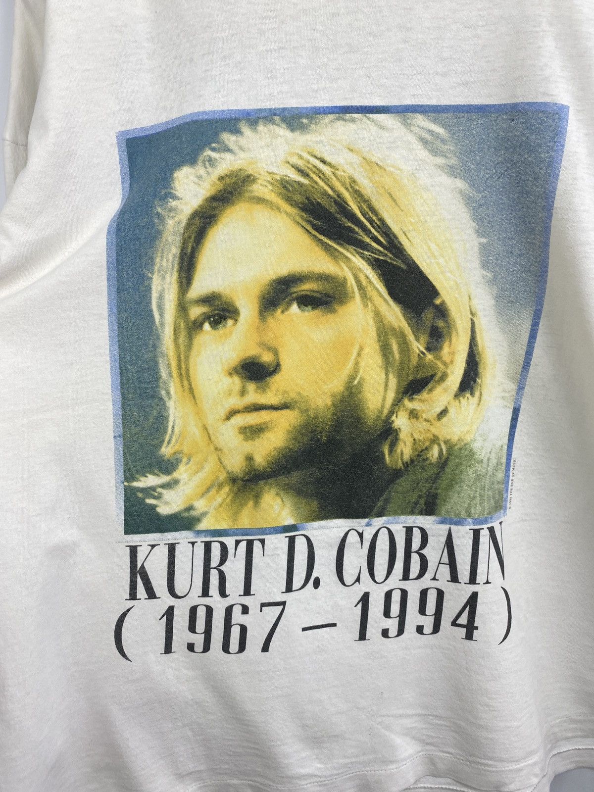 Nirvana Vintage 1994 Kurt Cobain Nirvana Memorial T-Shirt Rare Retro Size US XL / EU 56 / 4 - 4 Thumbnail
