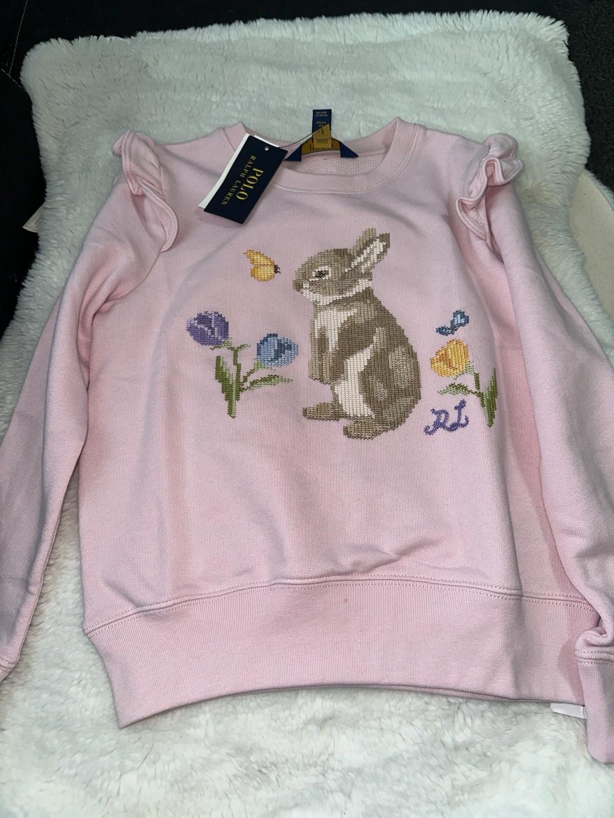 Lauren Ralph Lauren Ralph Lauren Cotton Kids Jumper Embroided Design Size ONE SIZE - 2 Thumbnail