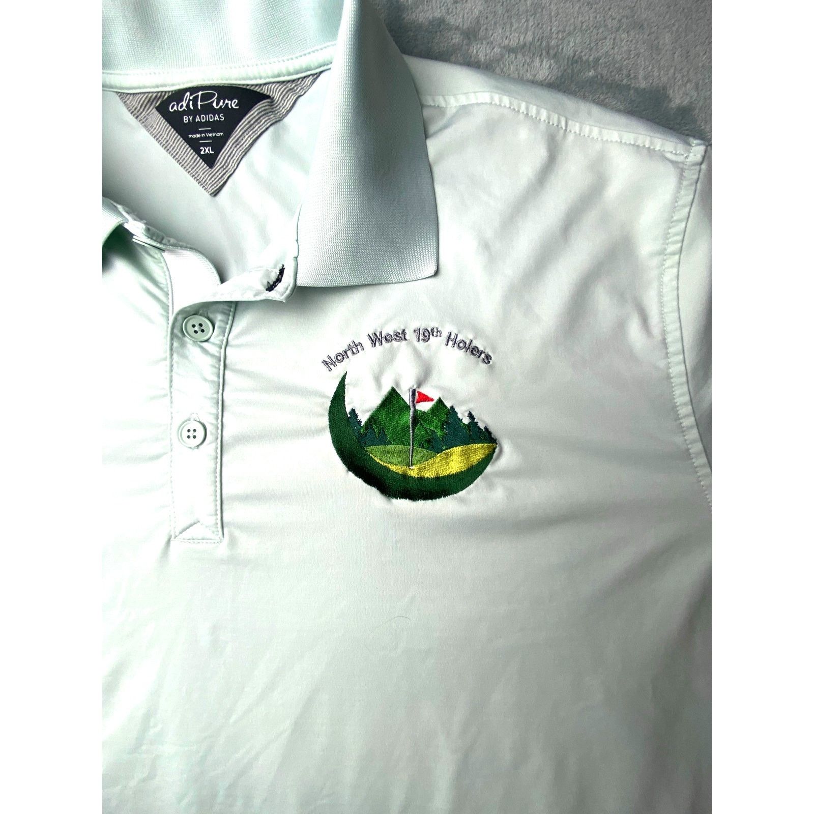 Adidas Adipure by Adidas Golf Shirt Men 2XL Embroidered Size US XXL / EU 58 / 5 - 3 Thumbnail