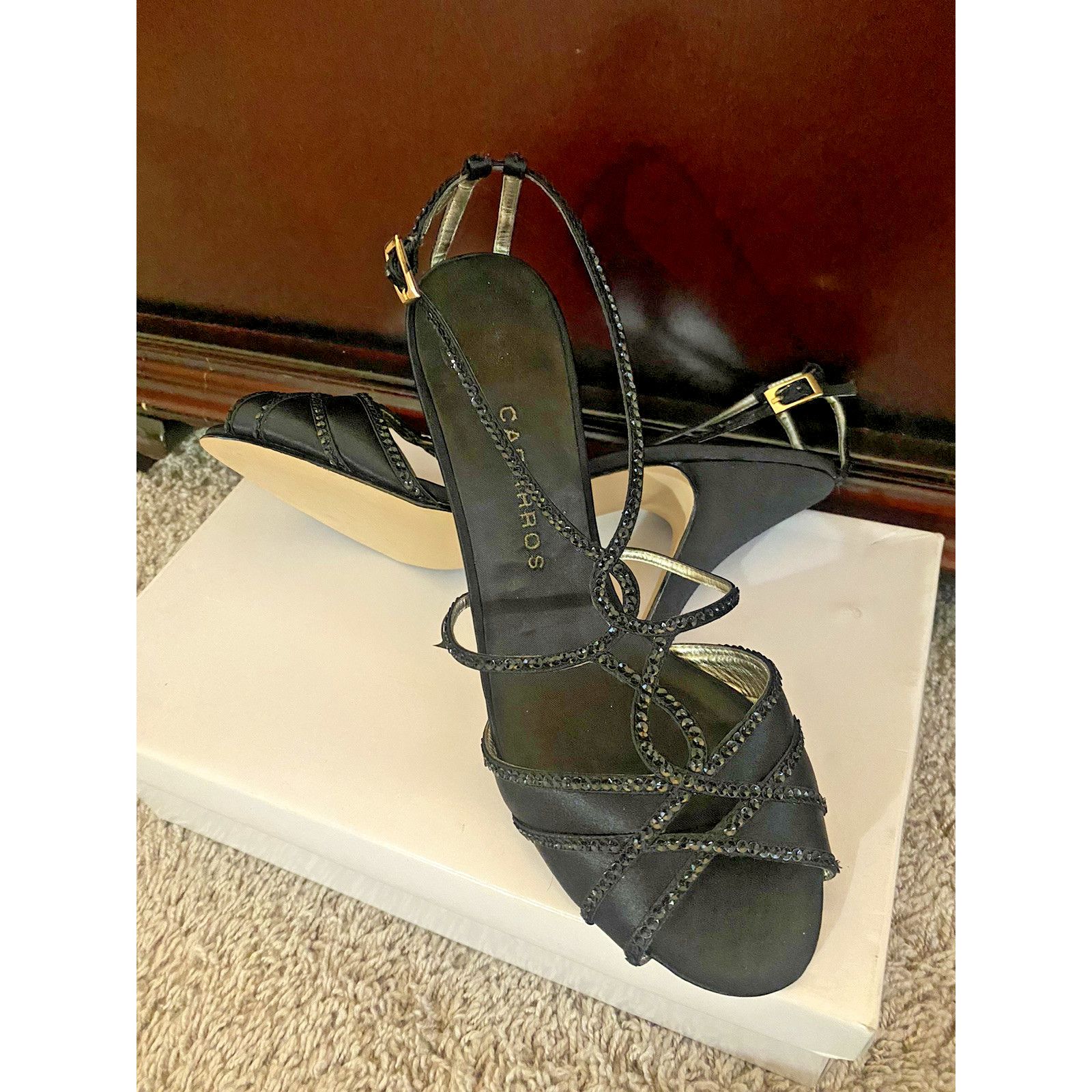 & Other Stories Caparros Women Open Toes Sequen blk sz 8 Size US 8 / IT 38 - 1 Thumbnail