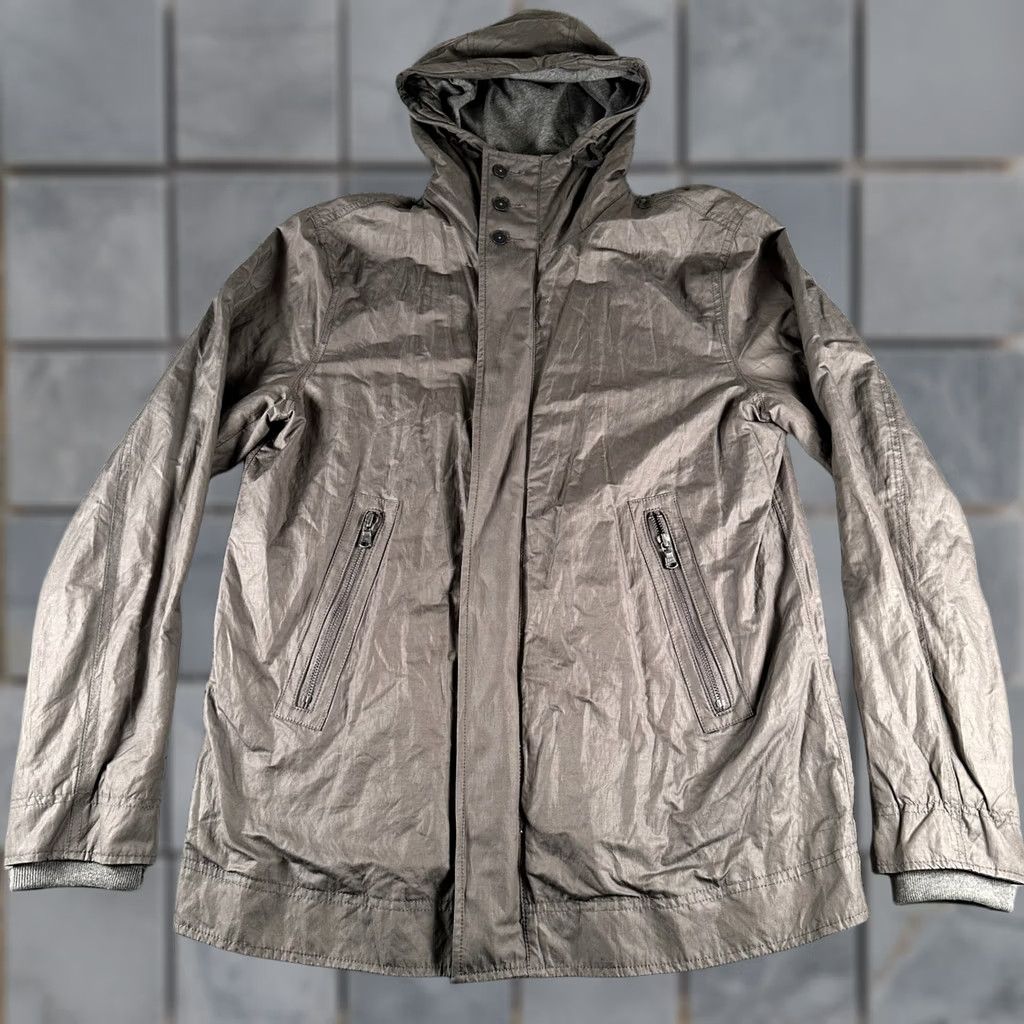 John Varvatos John Varvatos S Hooded Zip Front Lightweight Gray Casual Coat Lined Jacket Mens Size US S / EU 44-46 / 1 - 1 Thumbnail