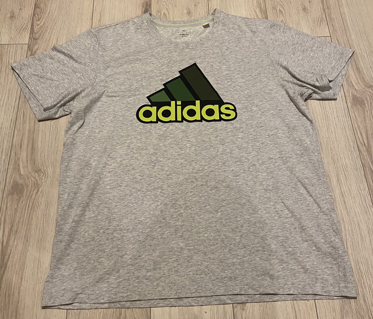 Adidas Adidas climalite cotton big logo print tee Size US XL / EU 56 / 4 - 1 Thumbnail