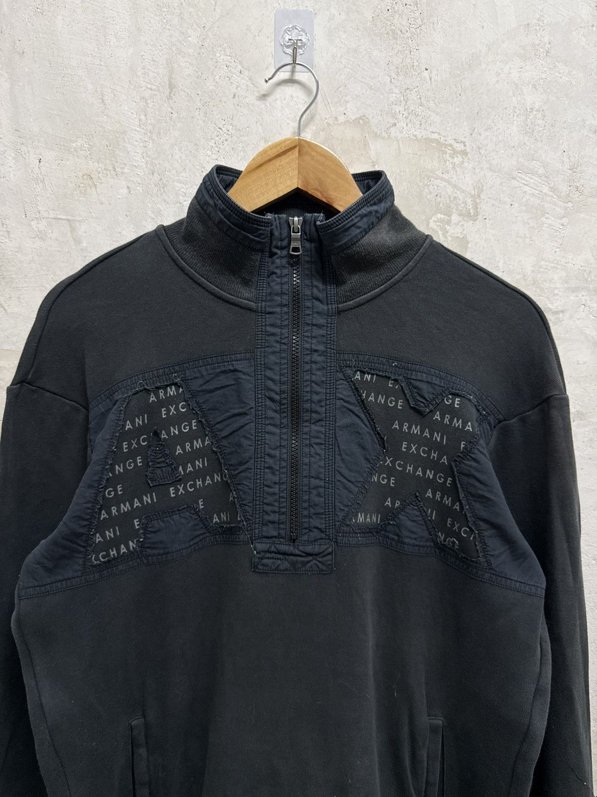 Armani Exchange 2000s Archival Armani Exchange Half Zip Sweatshirt Size US M / EU 48-50 / 2 - 2 Thumbnail