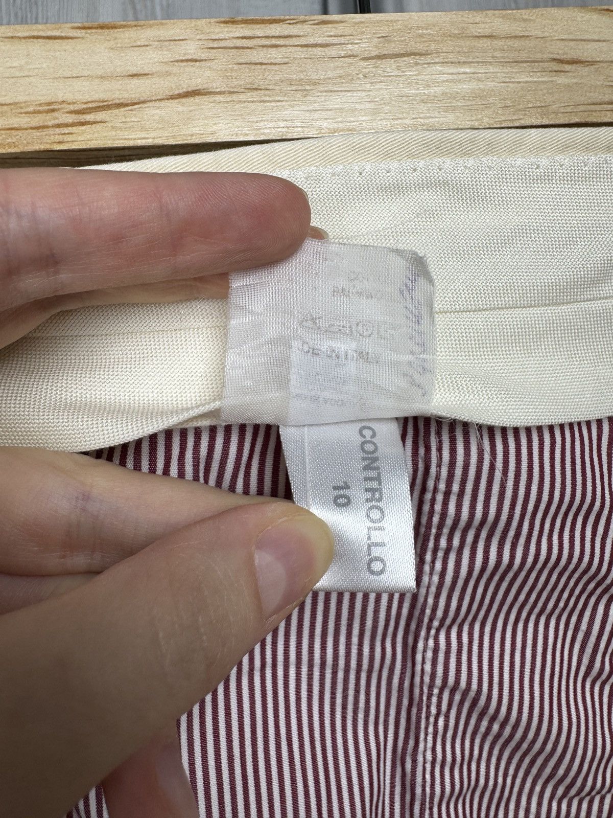 Brunello Cucinelli Brunello Cucinelli double knee cotton beige ivory pants 52 Size US 36 / EU 52 - 12 Thumbnail