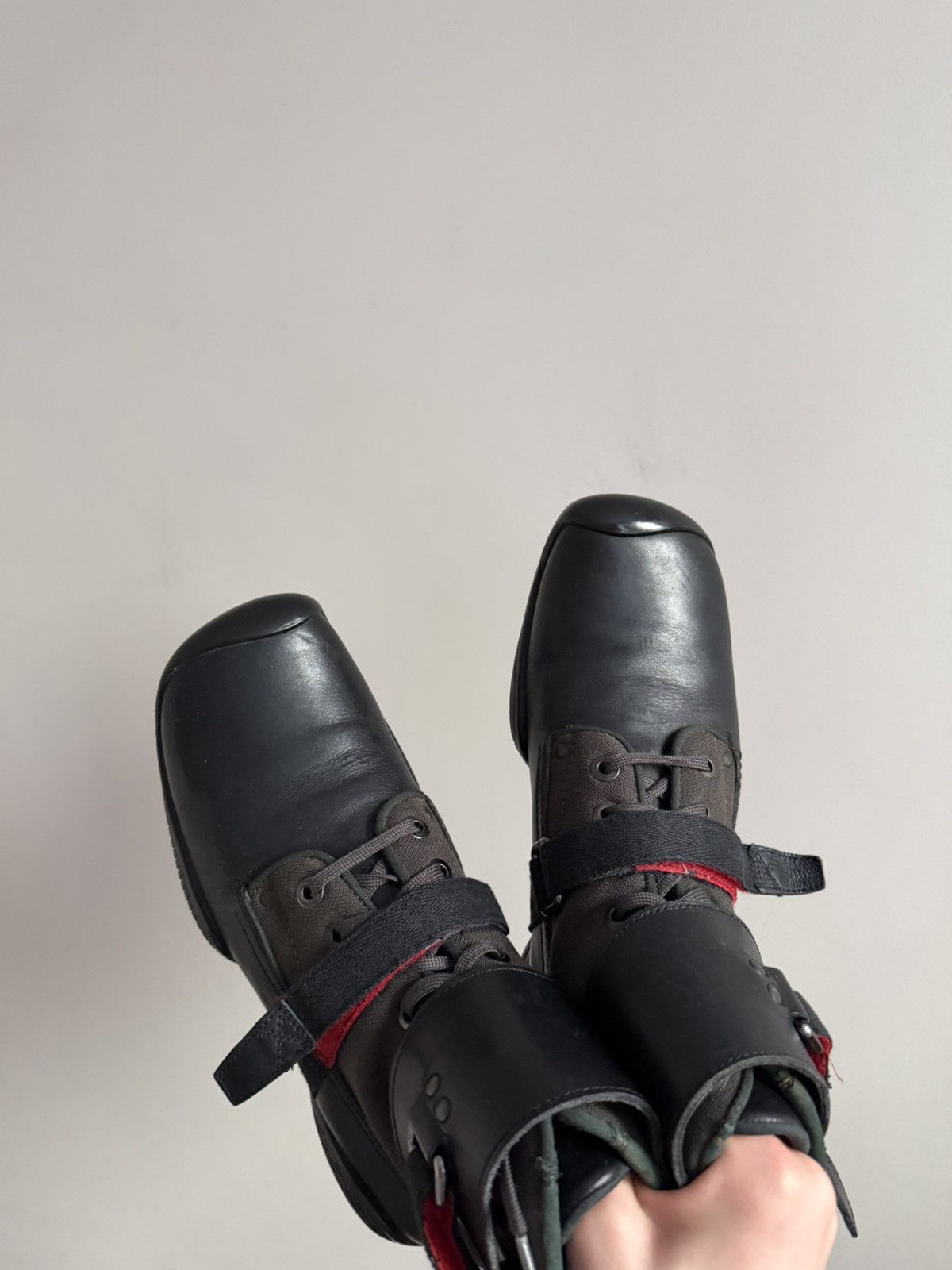 Prada Prada Combat Bondage Strap Leather Boots Size US 8.5 / EU 41-42 - 2 Thumbnail