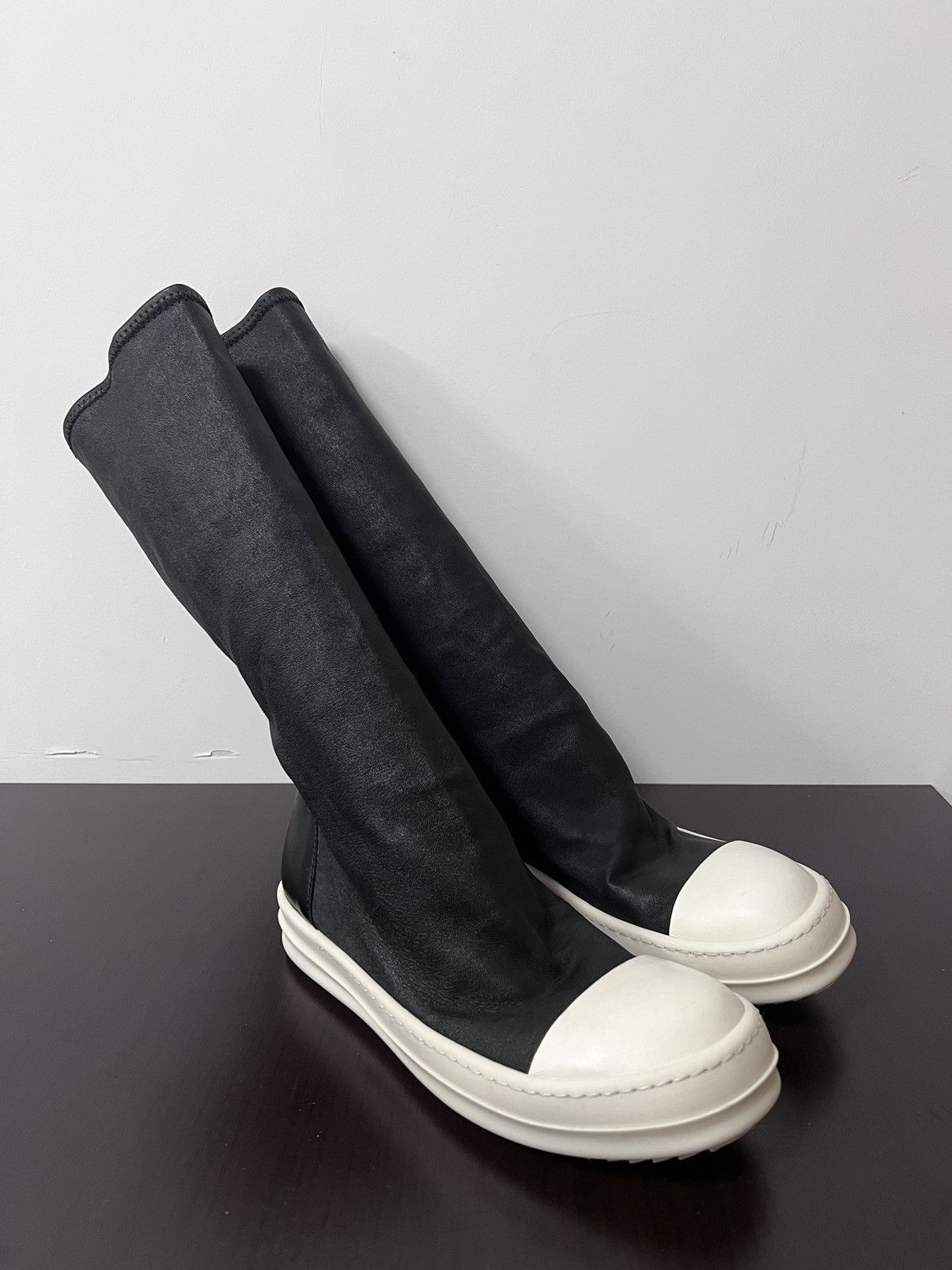 Rick Owens Rick owens mainline leather mid sock boots sz37 Size US 7 / IT 37 - 5 Thumbnail