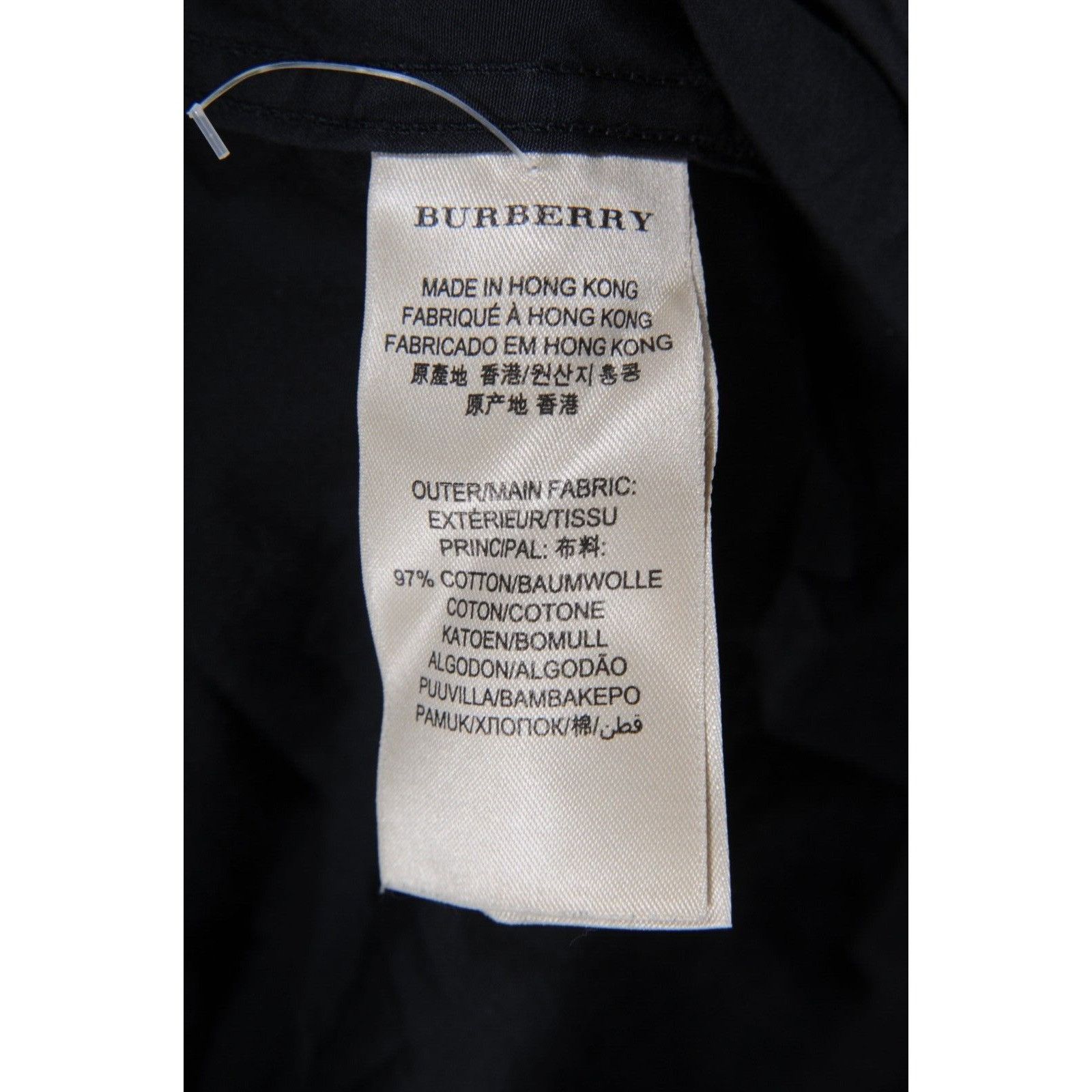 Burberry Burberry Brit Button Down Shirt Black Stretch Cotton - 02447 Size US M / EU 48-50 / 2 - 4 Thumbnail