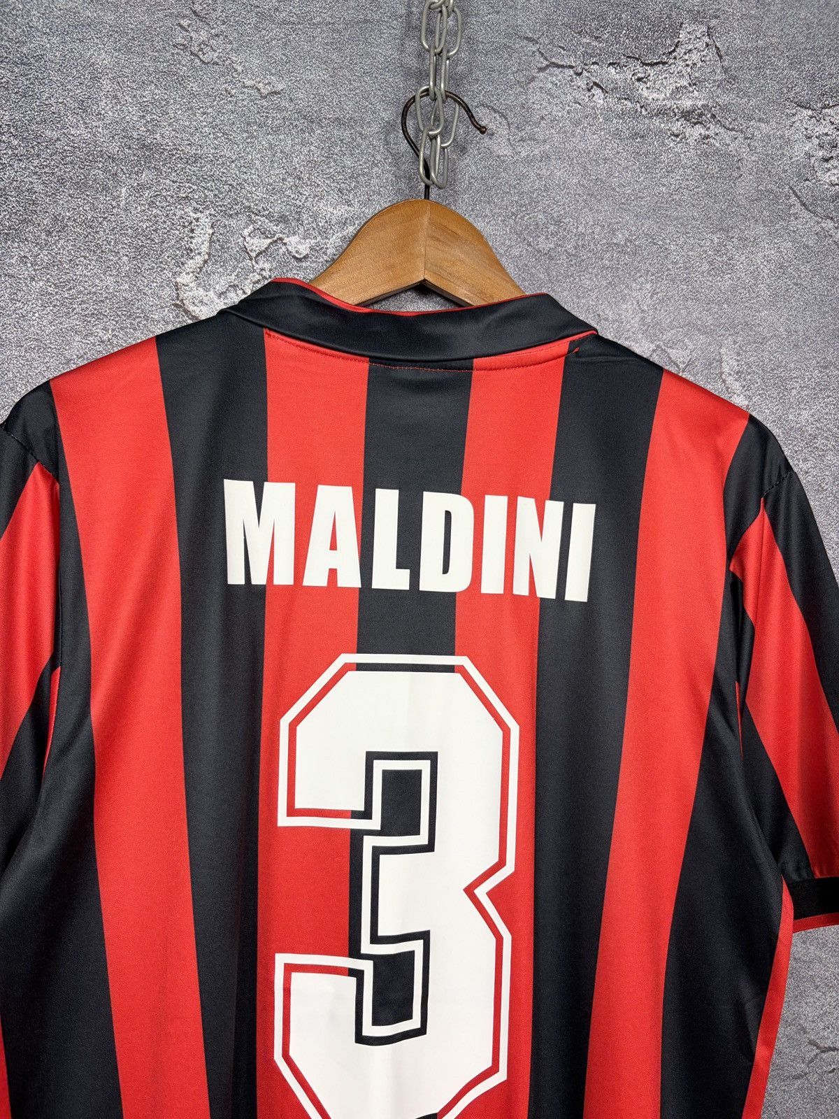 Adidas Vintage 1990 AC Milan #3 Maldini Jersey T-shirt Size US M / EU 48-50 / 2 - 10 Thumbnail