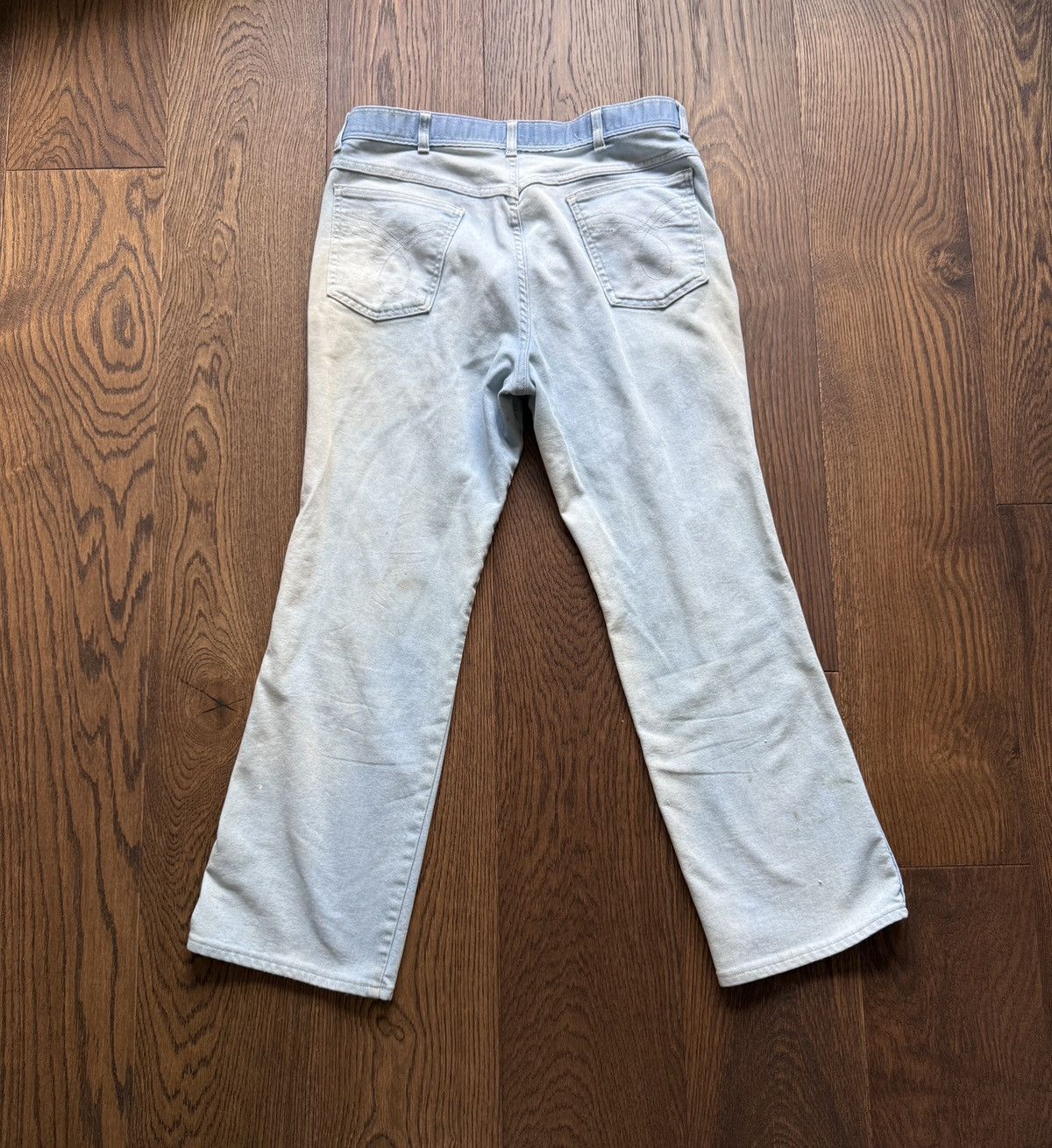 Vintage Vintage 80s Faded Bootcut Denim Jeans Size US 34 / EU 50 - 2 Thumbnail