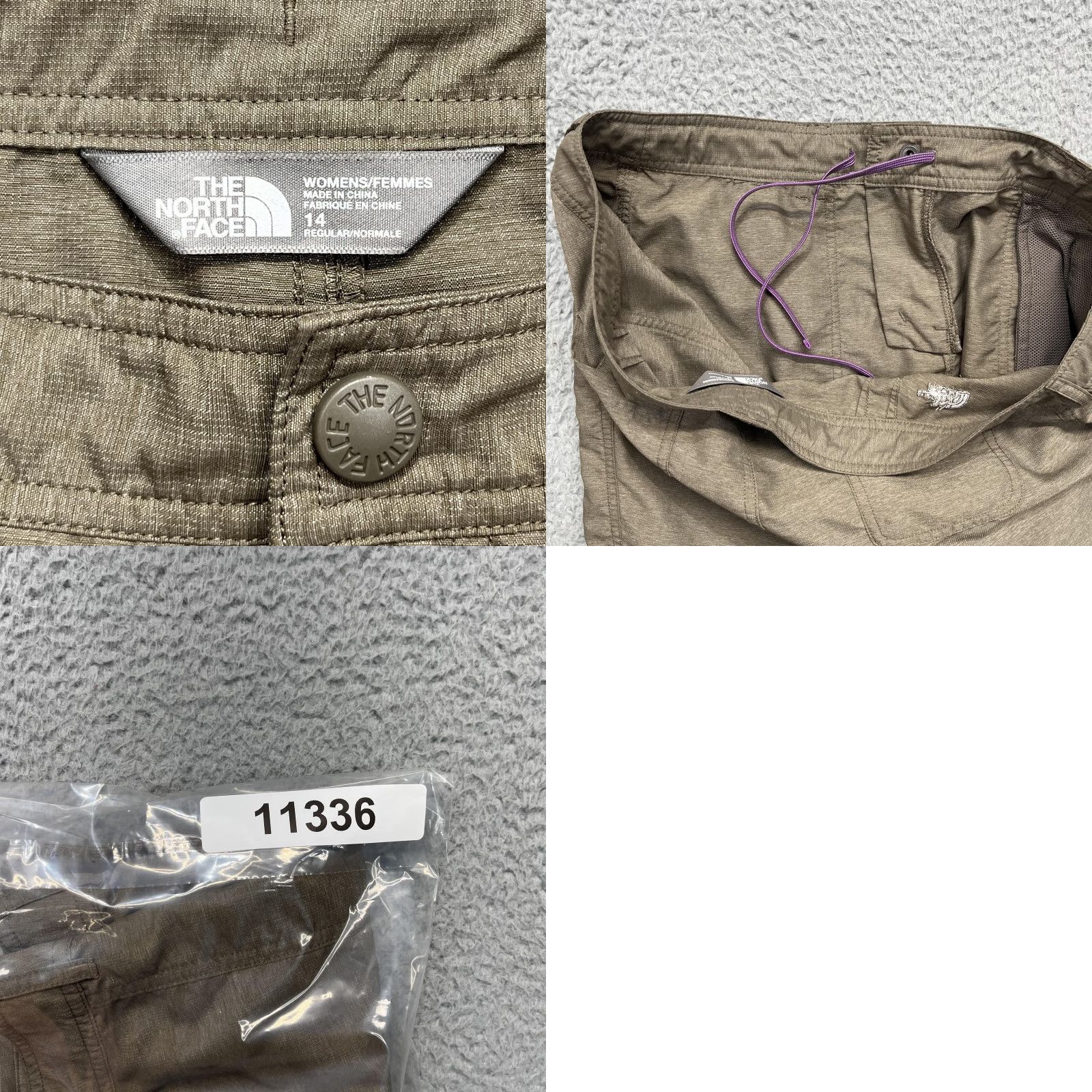 The North Face The North Face Hiking Shorts Womens 14 Brown Roll Cuff Drawstring Pockets Size 36" / US 14 / IT 50 - 10 Thumbnail