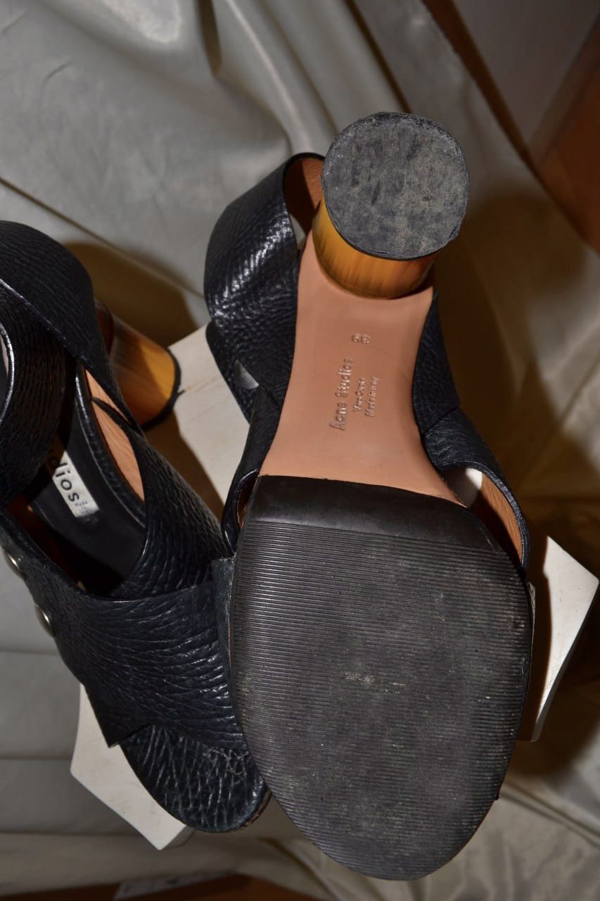 Acne Studios Vintage archive Acne Studios bamboo leather heels Size US 9 / IT 39 - 7 Thumbnail