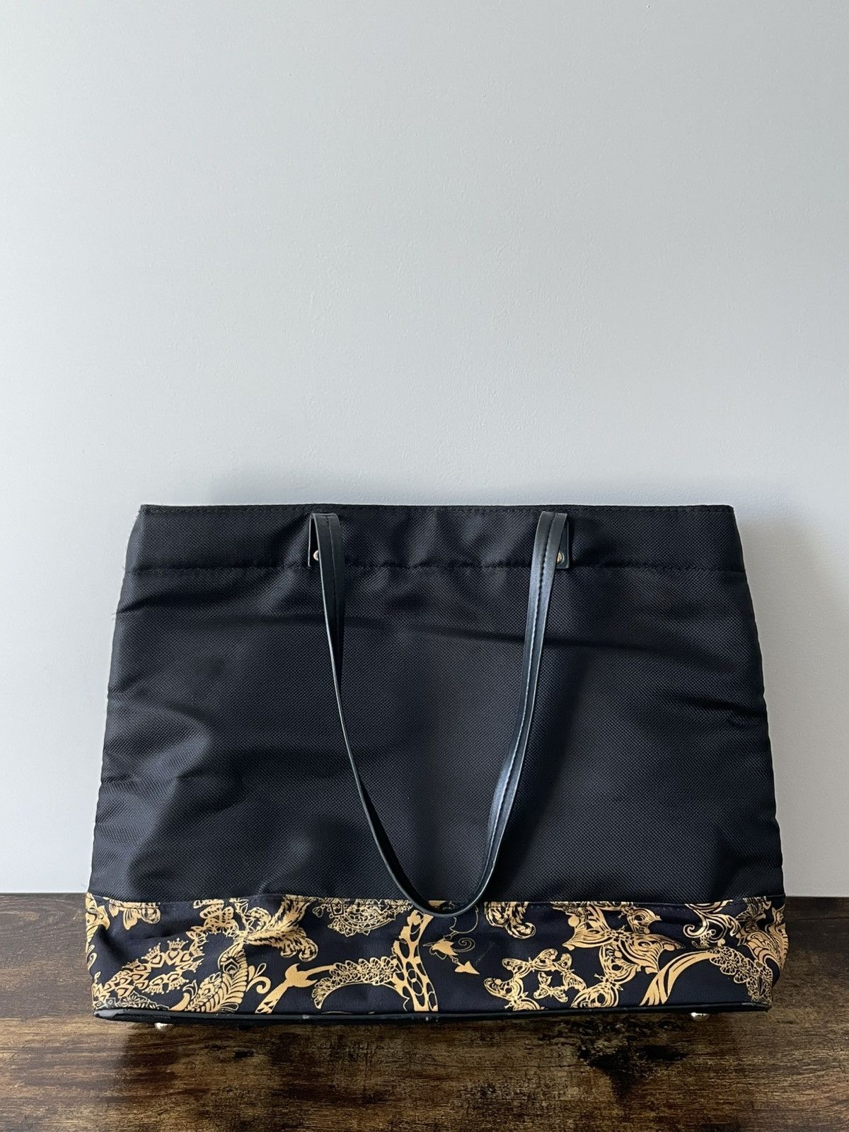 Versace Versace Parfums Weekender Tote Bag Barocco Black/Gold RARE Size ONE SIZE - 6 Thumbnail