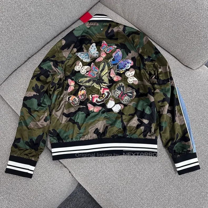 Valentino Valentino Butterfly embroidered Yokosuka baseball jacket Size US M / EU 48-50 / 2 - 2 Thumbnail