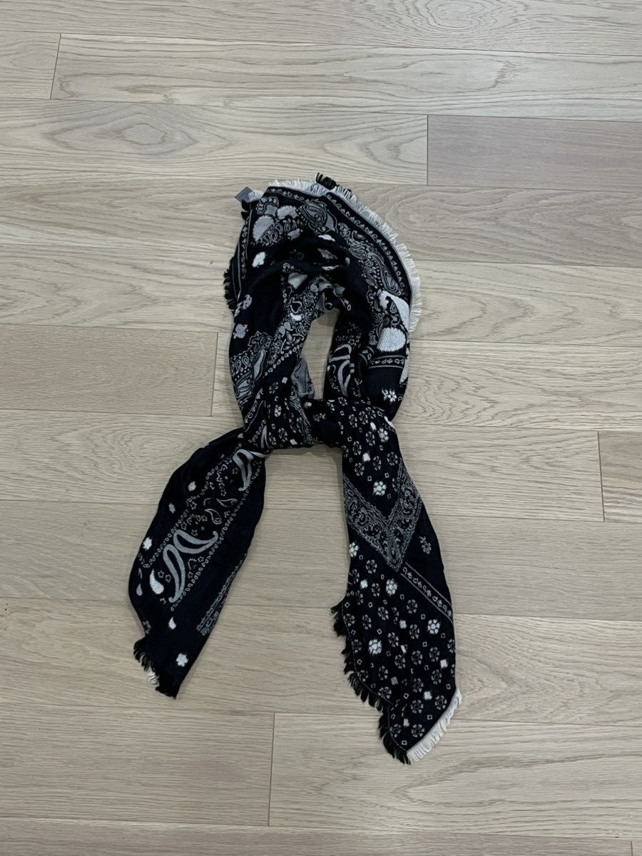 John Varvatos Double Sided Jacquard Paisley Scarf Size ONE SIZE - 14 Thumbnail