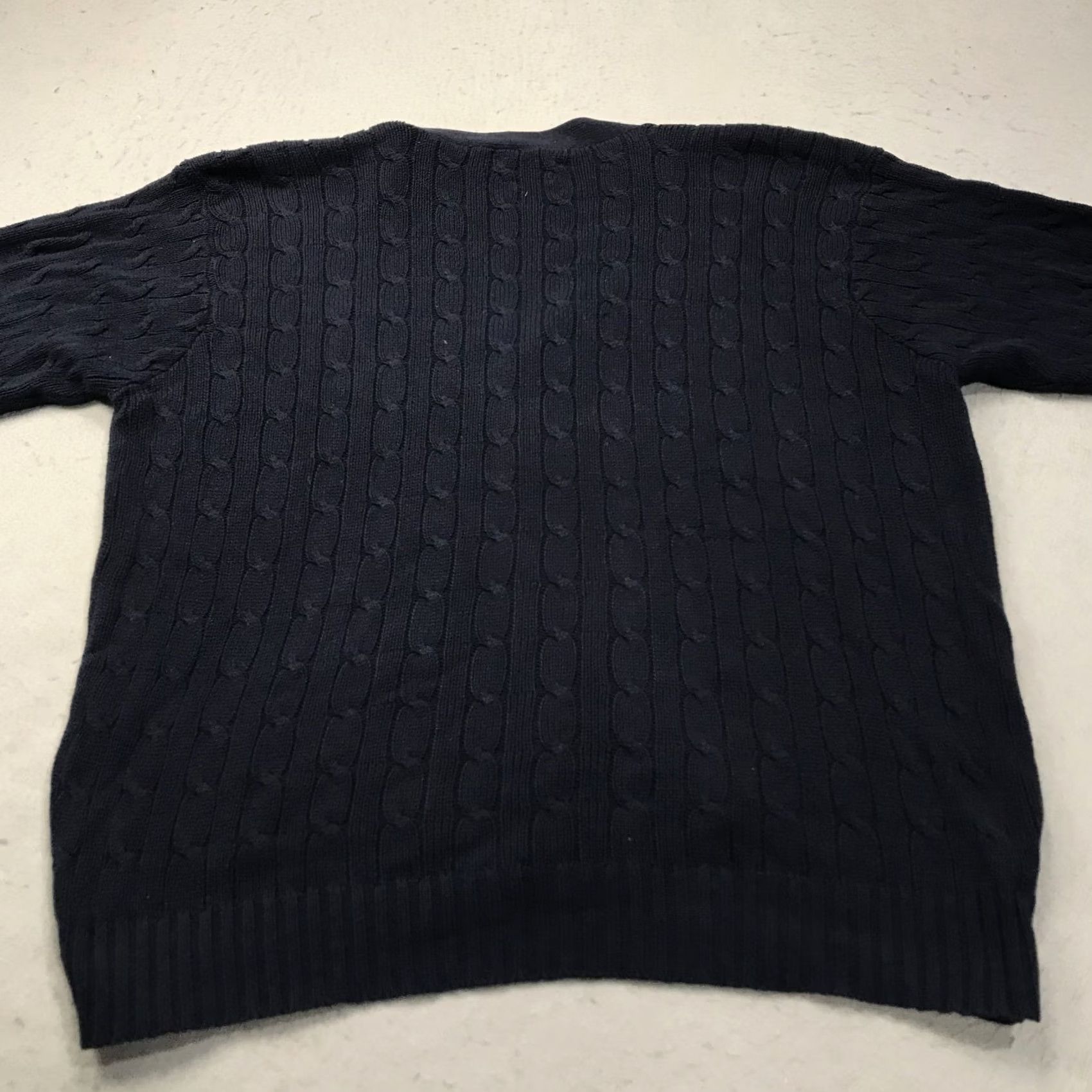 Polo Ralph Lauren VINTAGE Polo Ralph Lauren Sweater Cardigan Mens XL Golf 90s Cable Knit V-Neck Blue Size US XL / EU 56 / 4 - 6 Thumbnail