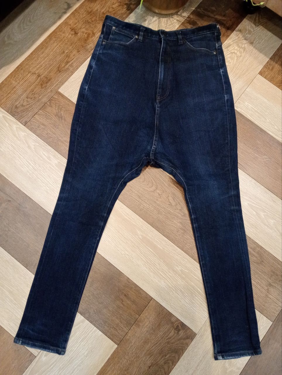 Lad Musician LAD MUSICIAN SAROUEL SKINNY BLUE STRETCH PANTS - SIZE 44 Size US 31 - 3 Thumbnail
