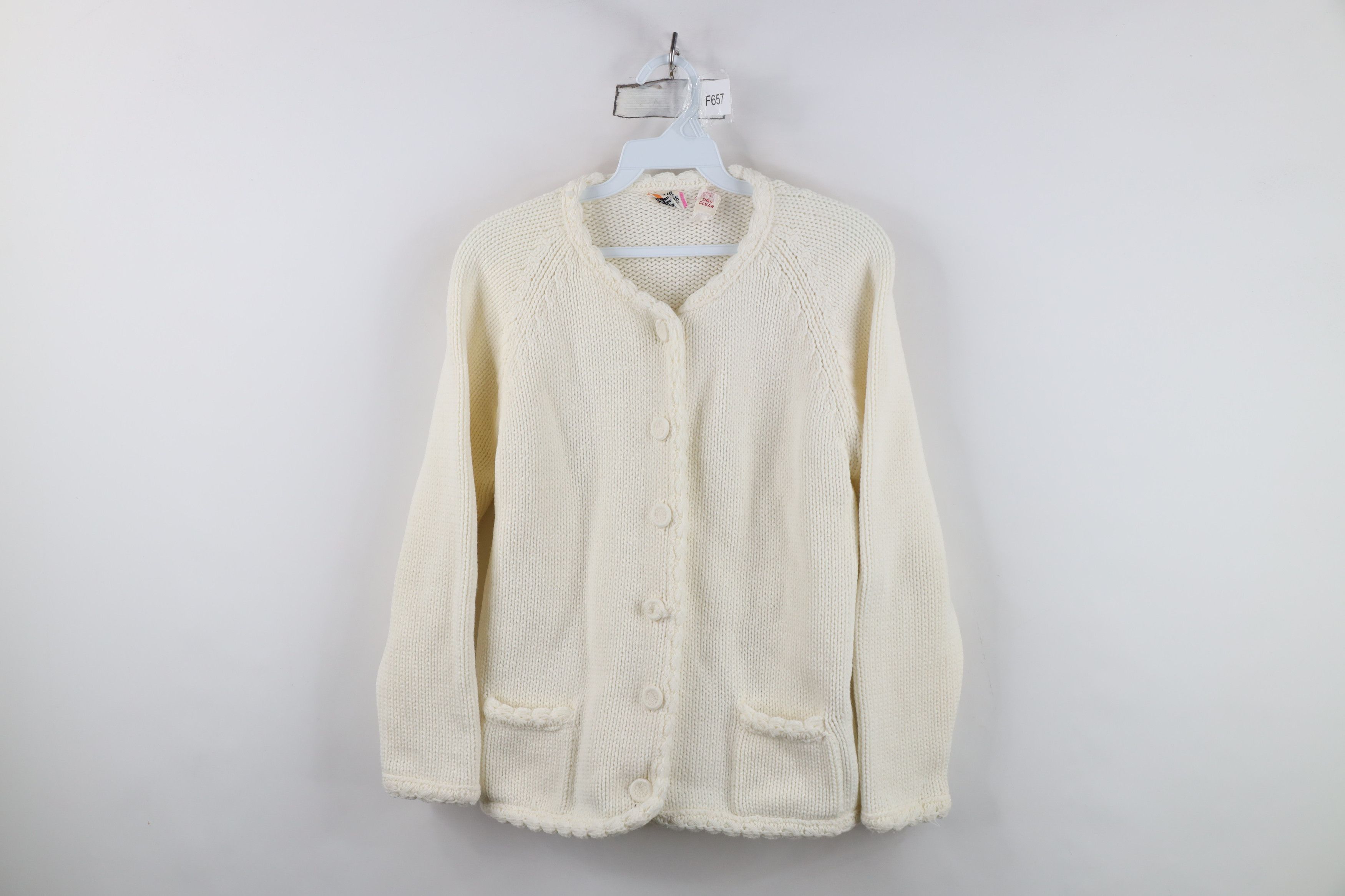 Vintage Vintage 60s Streetwear Ribbed Knit Cardigan Sweater Japan Size S / US 4 / IT 40 - 1 Thumbnail