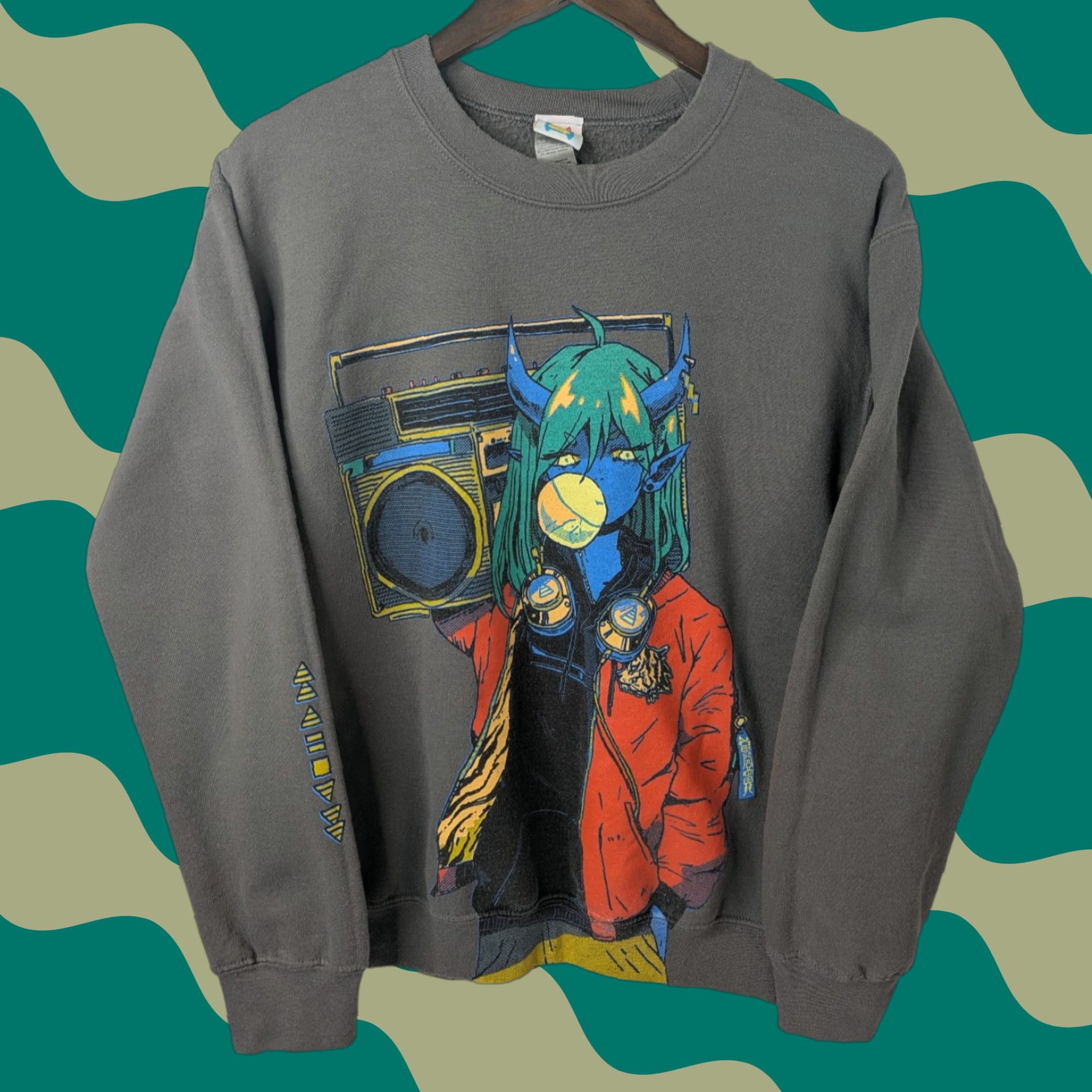 OMOCAT OMOCAT Radio Demon Crewneck Sweatshirt Size Small Anime Japanese Size US M / EU 48-50 / 2 - 1 Thumbnail