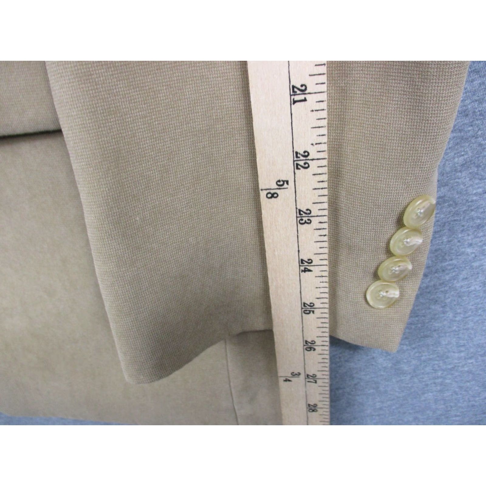 Ralph Lauren Lauren Ralph Lauren Sportscoat Blazer Beige Ivory 46 Regular Men Size 46R - 5 Thumbnail