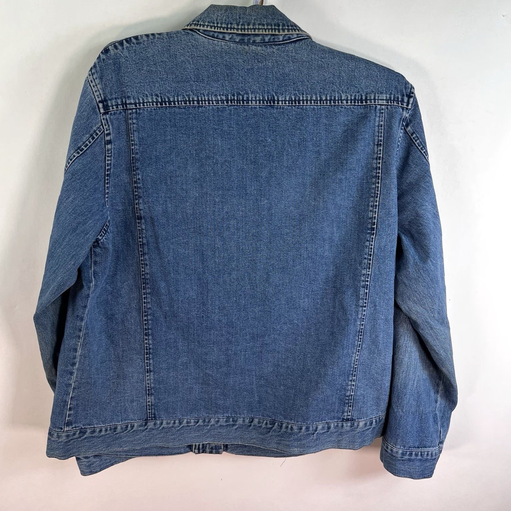 Talbots Talbots Denim Work Coat Womens Size L Blue Casual Lightweight Pockets Classic Size L / US 10 / IT 46 - 6 Thumbnail