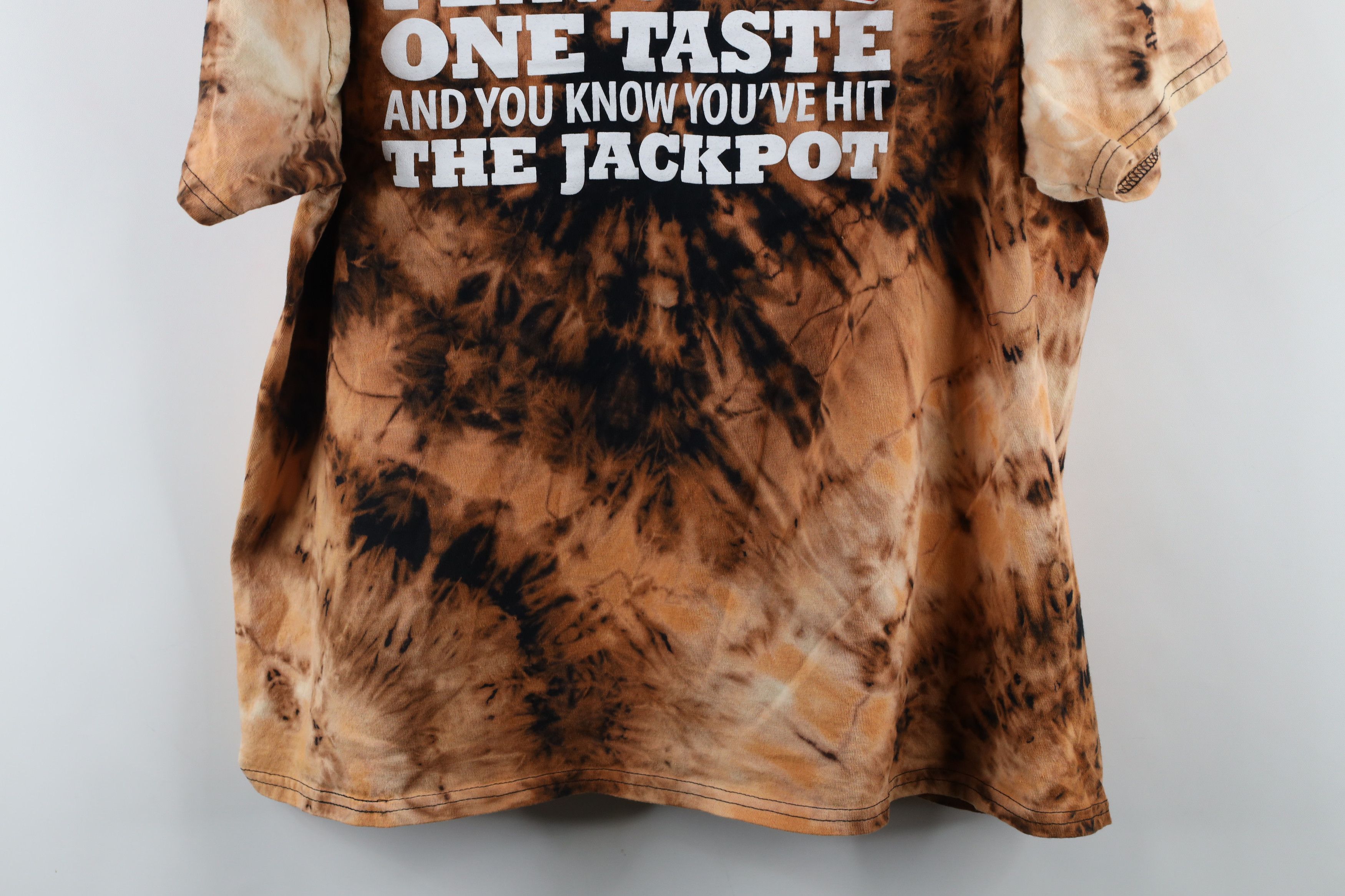 Vintage Vintage Streetwear Jets Pizza Acid Wash Short Sleeve T-Shirt Size US XXL / EU 58 / 5 - 9 Thumbnail