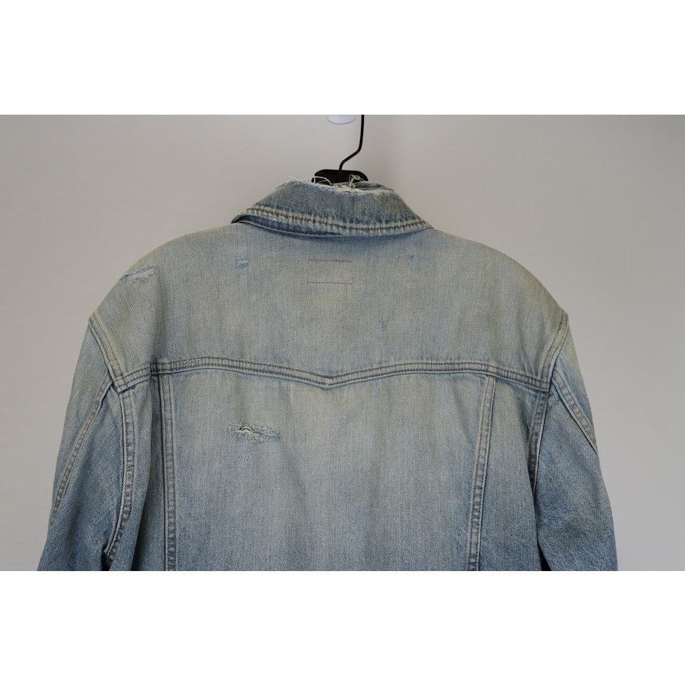 Saint Laurent Paris o1rshd1 Classic Denim Jacket in Sky Blue Size US L / EU 52-54 / 3 - 17 Thumbnail