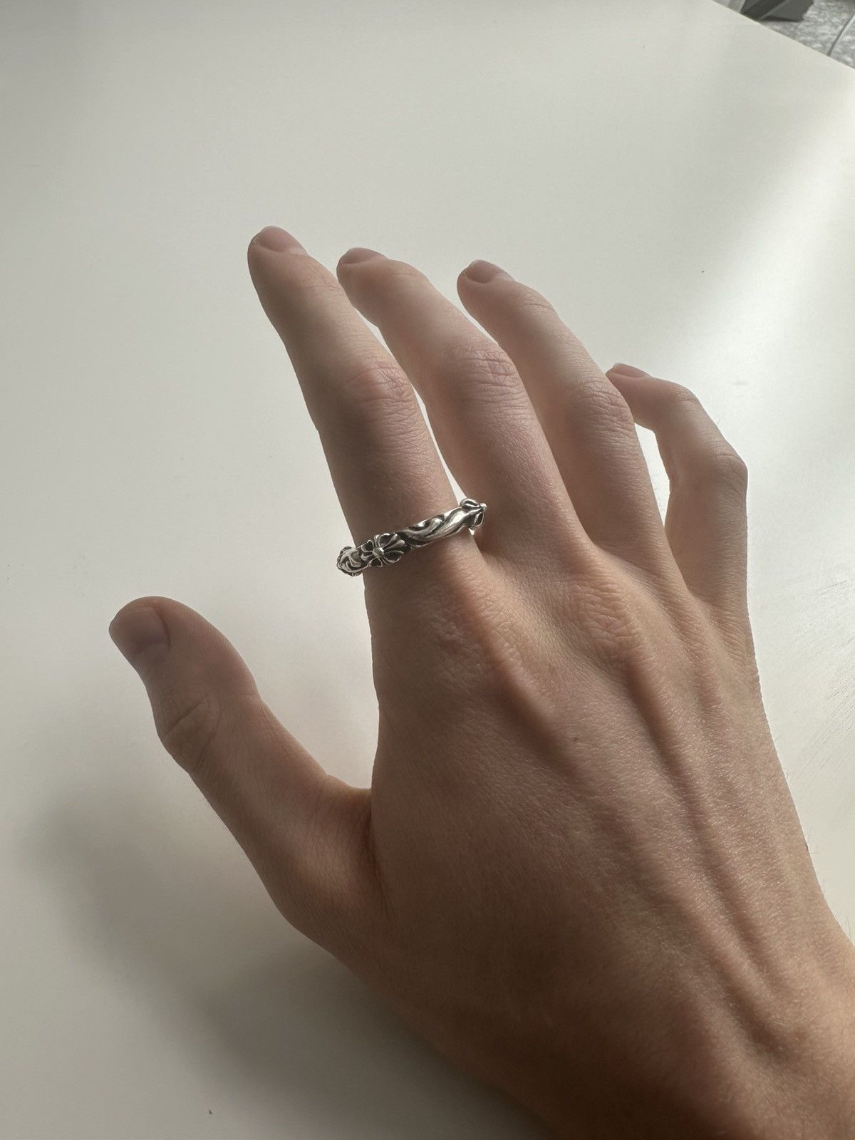 Chrome Hearts Chrome Hearts .925 SBT Cross Band Ring US11.5 Size ONE SIZE - 3 Thumbnail