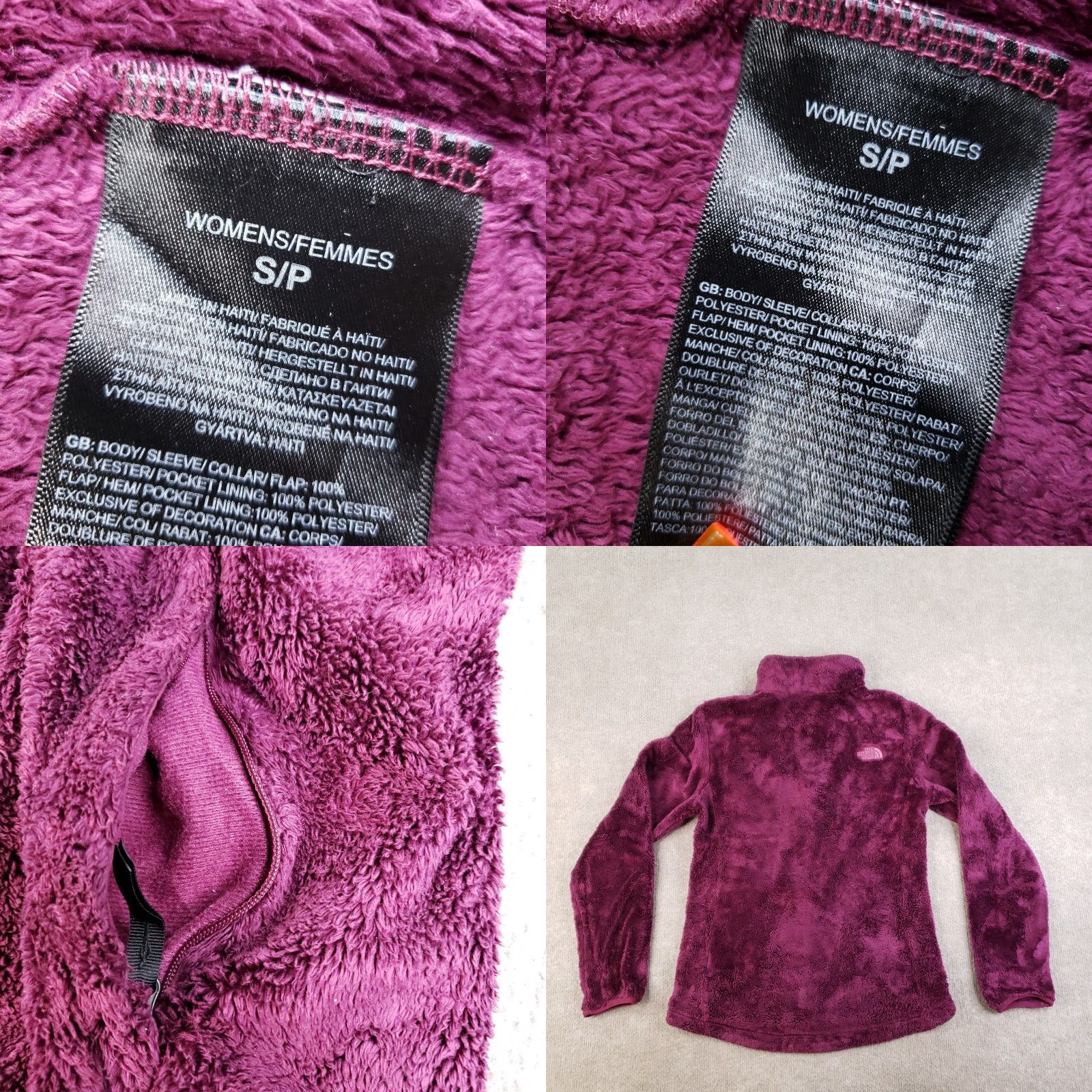 The North Face The North Face Osito Jacket Womens Small Purple Fleece Full Zip Outdoor Size S / US 4 / IT 40 - 8 Thumbnail