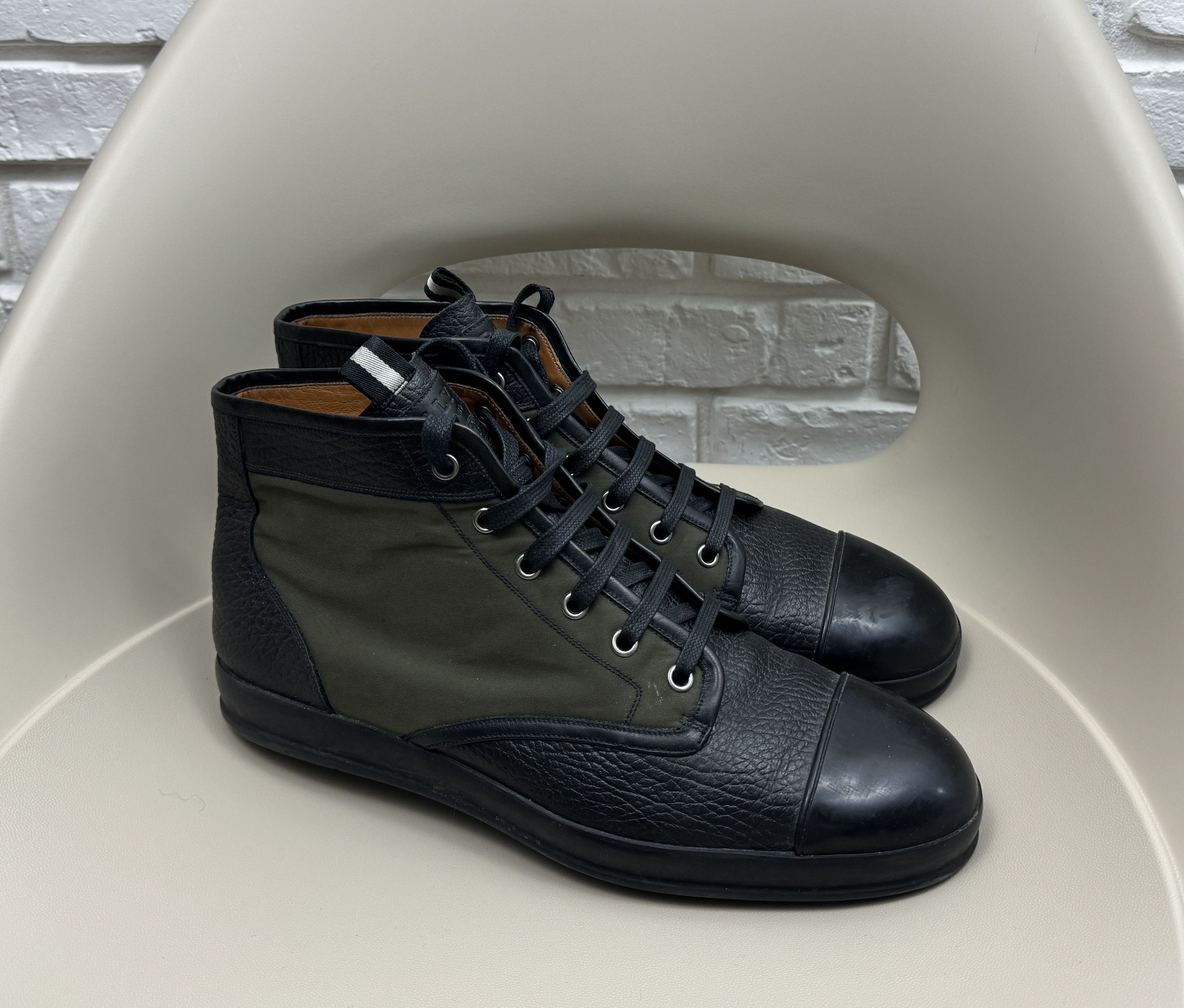 Bally 950$ Bally Sabatino Military Boot brown Grain Leather | Grailed