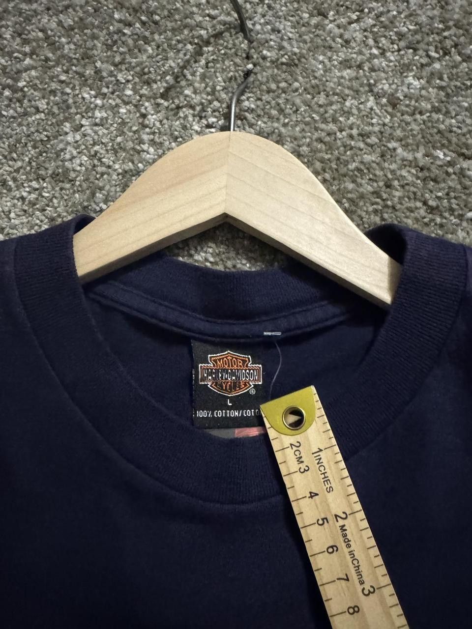 Harley Davidson Y2K (Year 2003) Warwick, Rhode Island Harley Davidson Tee Size US L / EU 52-54 / 3 - 4 Thumbnail