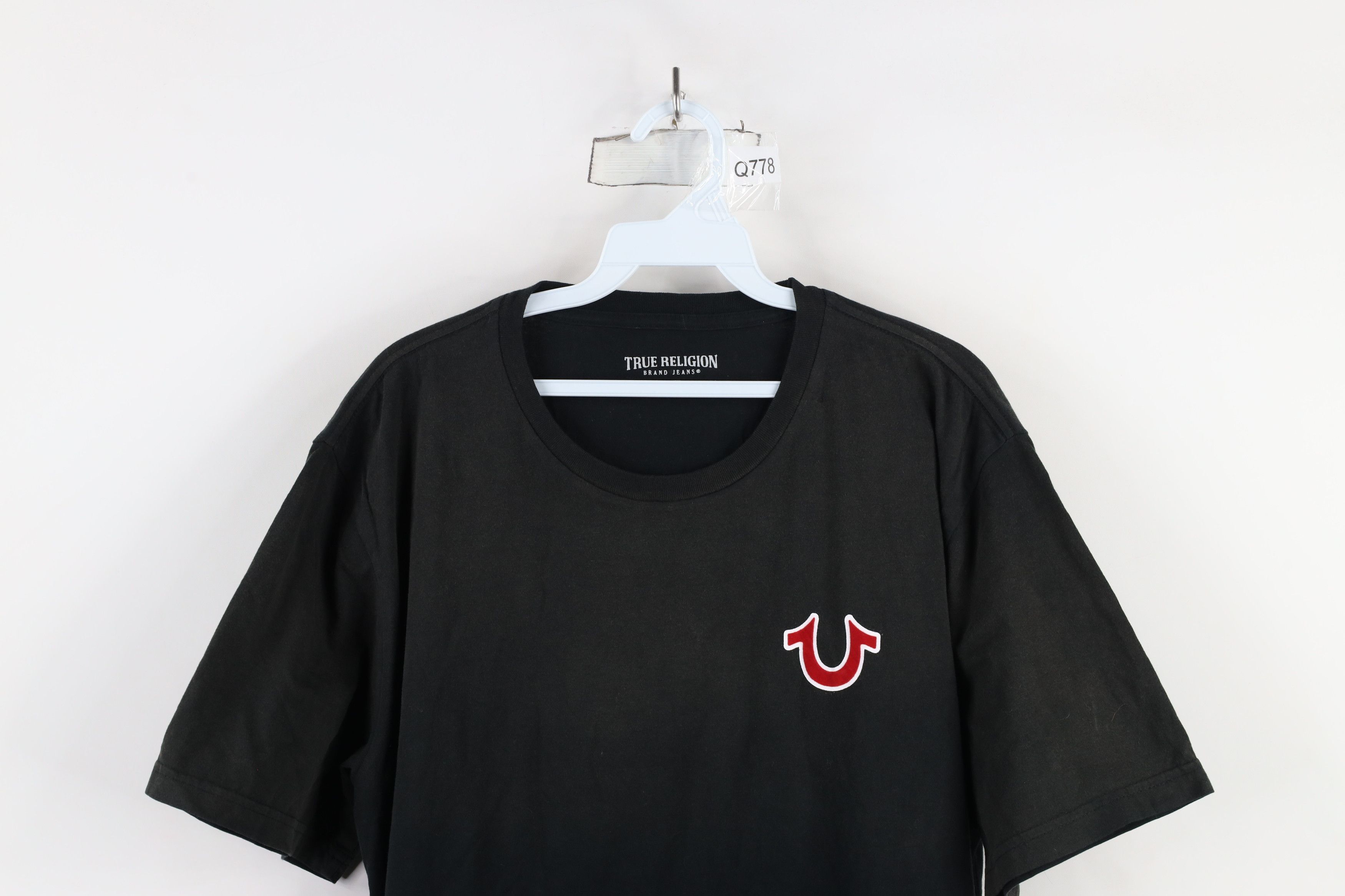 True Religion × Vintage True Religion Spell Out Big Logo Short Sleeve T-Shirt Size US XXL / EU 58 / 5 - 2 Thumbnail