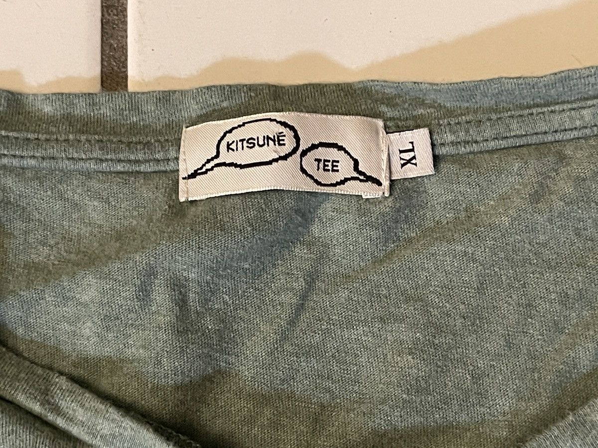Maison Kitsune Maison Kitsune T Shirt Womens Size Green Parisien New York Size XL / US 12-14 / IT 48-50 - 3 Thumbnail